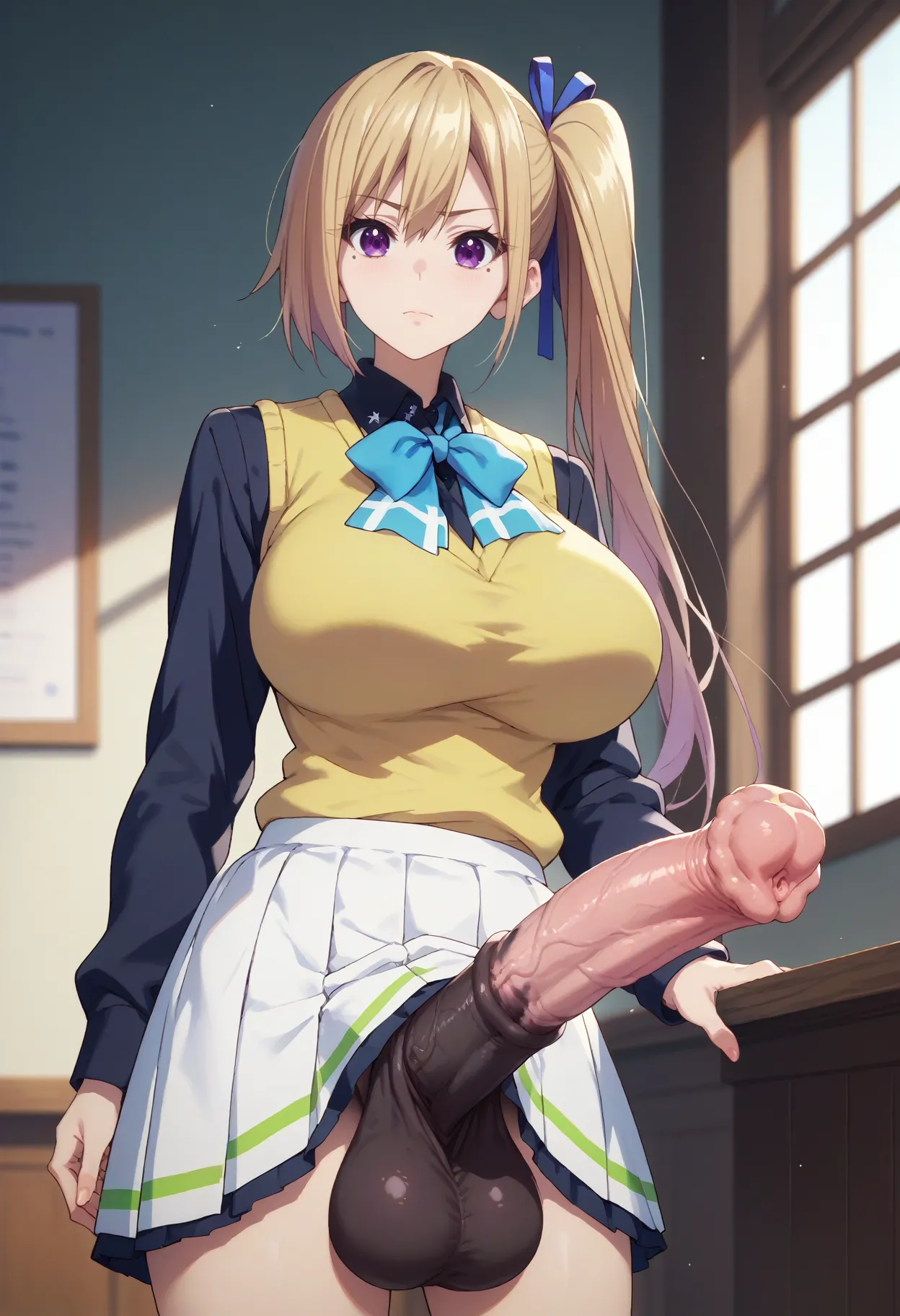 Kawakami Mai | Musaigen no Phantom | Horsecock futa fourt2 ai generated page 4 full