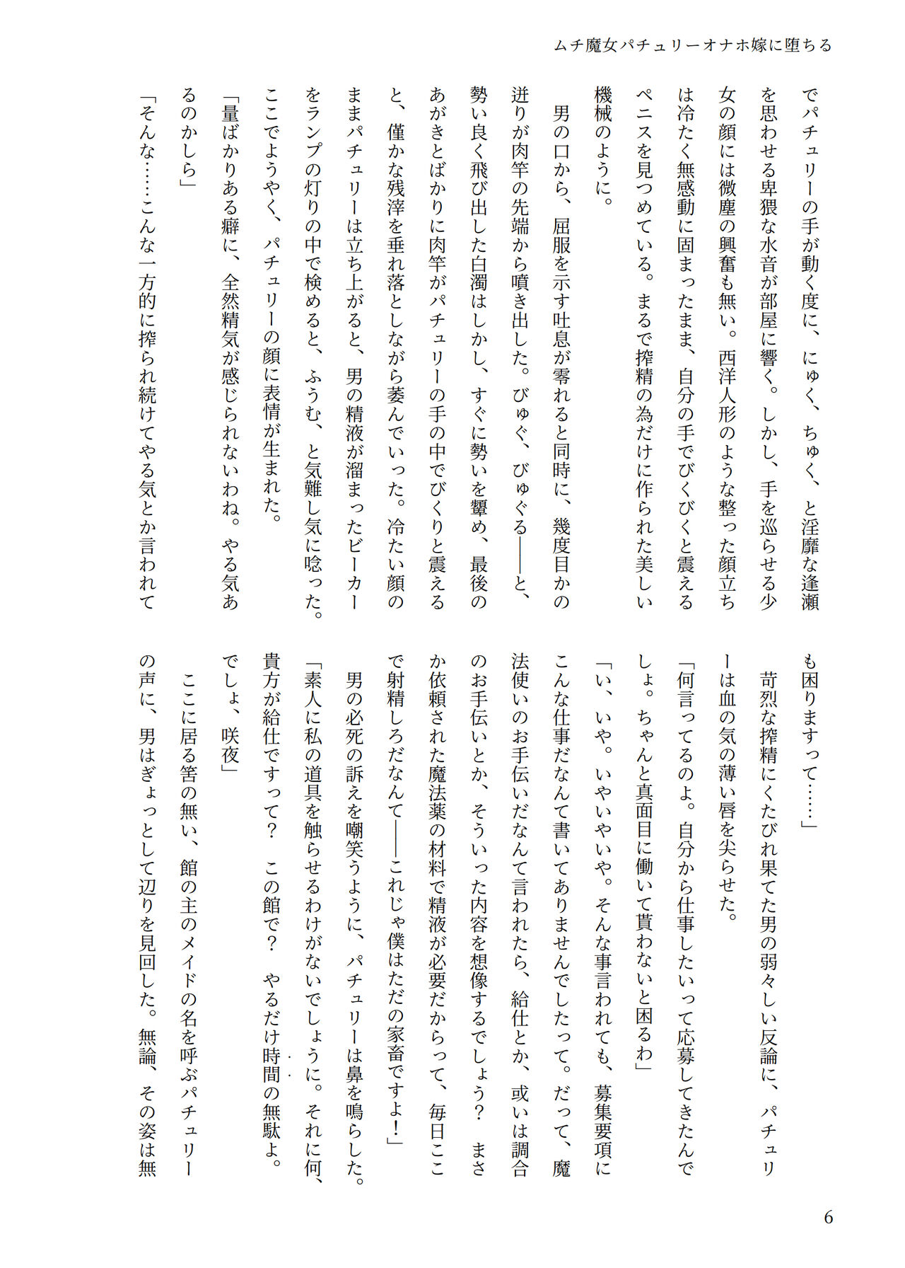 東方R-18小説パチュリー本 page 5 full