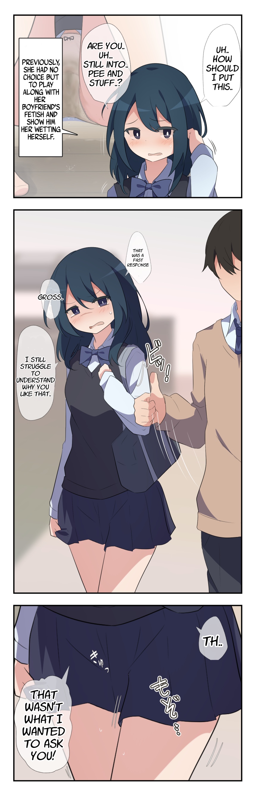 Desperate Girl wets herself due to being teased by her pee-loving boyfriend page 3 full