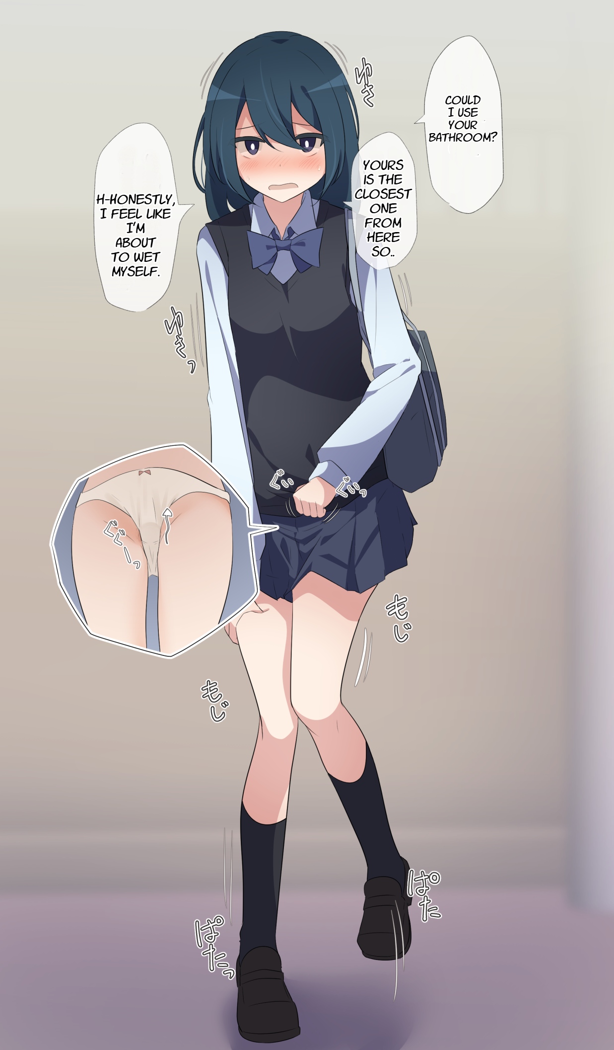 Desperate Girl wets herself due to being teased by her pee-loving boyfriend page 7 full