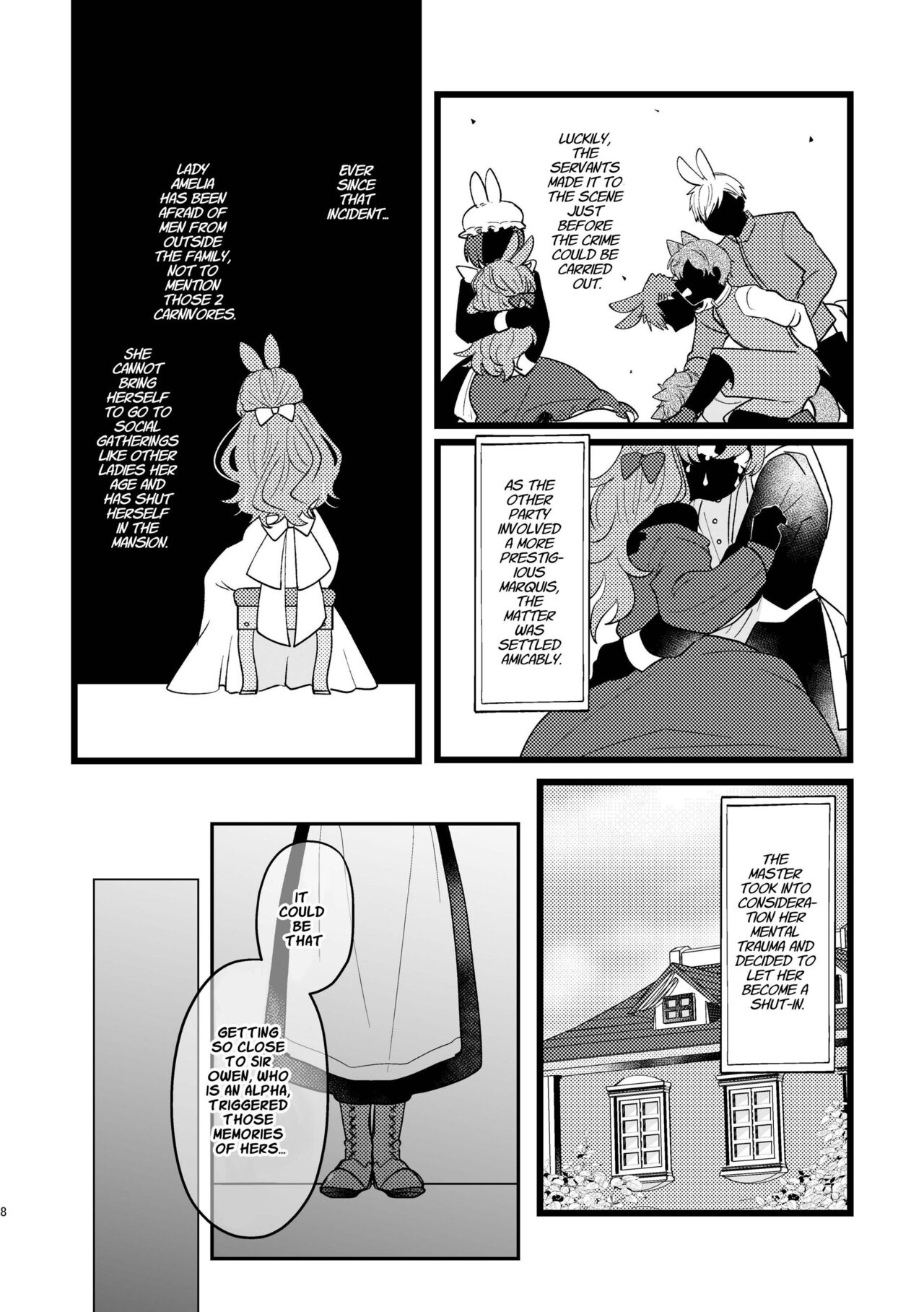 Usagi Reijou to Ookami Reisoku  | Omega Rabbit and Alpha Wolf page 8 full