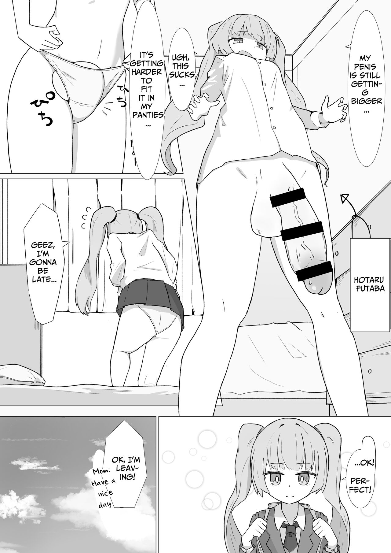 Onee-san to no Koubi ni Hamaru Futa Musume no Hanashi | Futa Dickgirl Becomes Addicted To Fucking The Lady In Her Neighborhood page 3 full