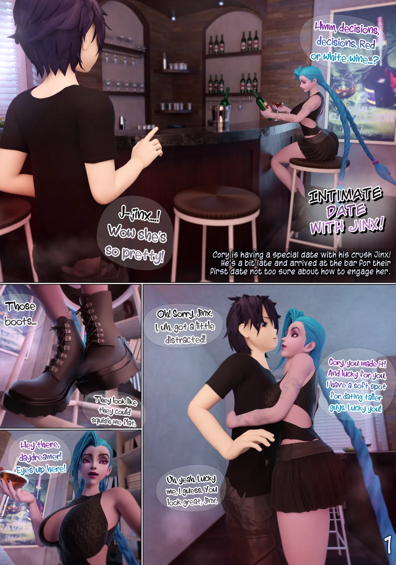 Intimate Date with Jinx! page 1 full