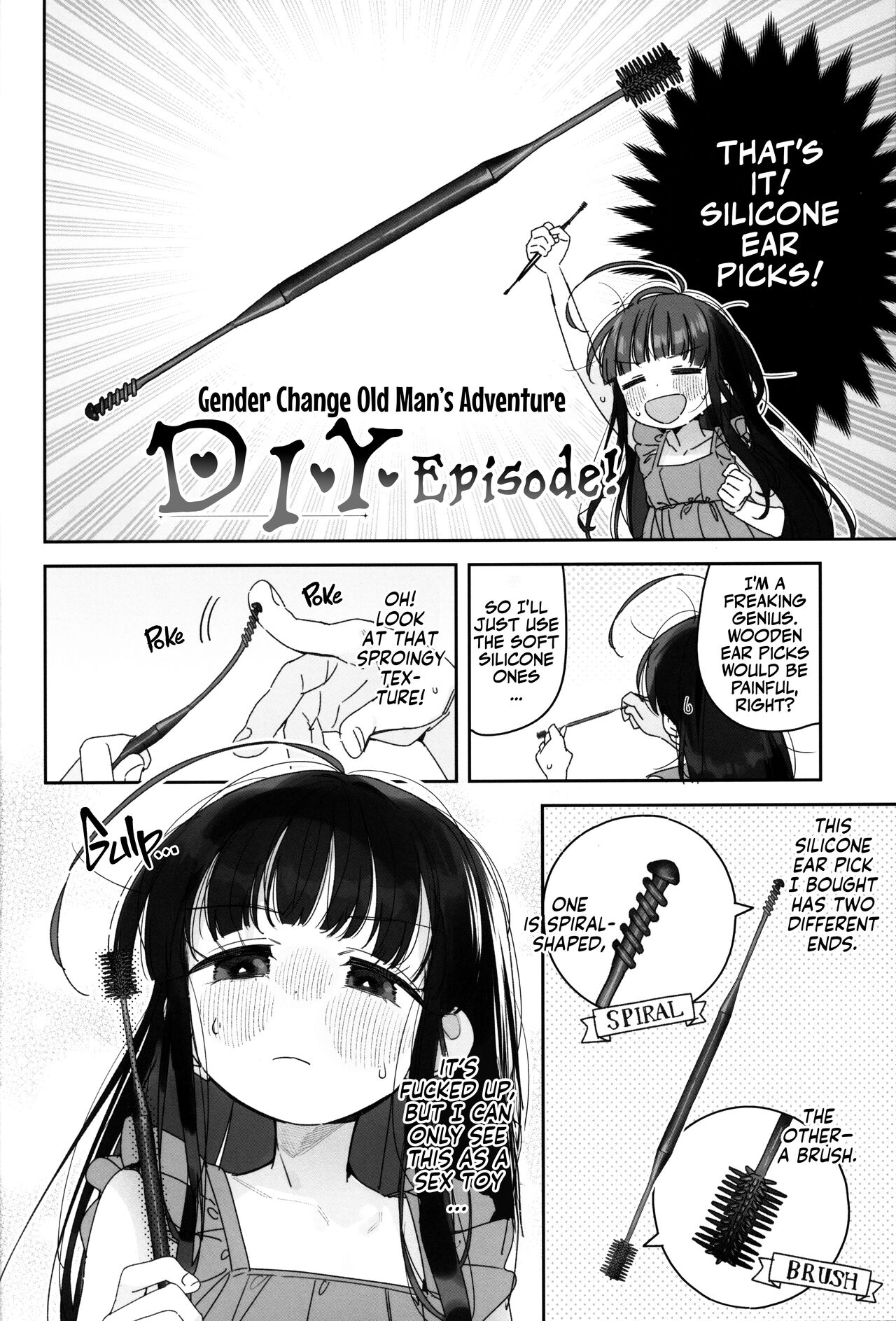 TS Loli Oji-san no Bouken Kanwa -Handmade no Shou- | Gender Change Old Man's Adventure: DIY Episode! page 3 full