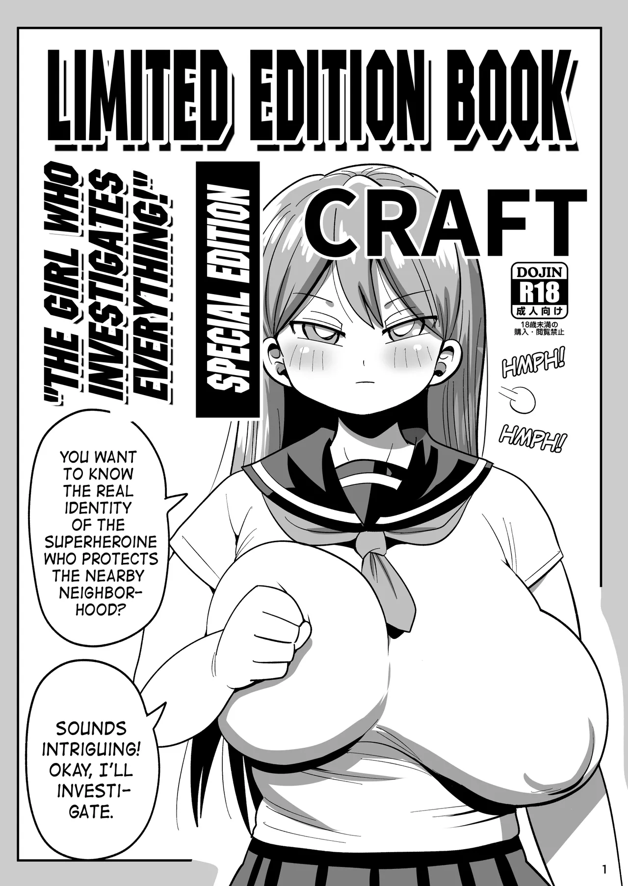 Limited Edition Book: "The Girl Who Investigates Everything", Special Edition page 1 full