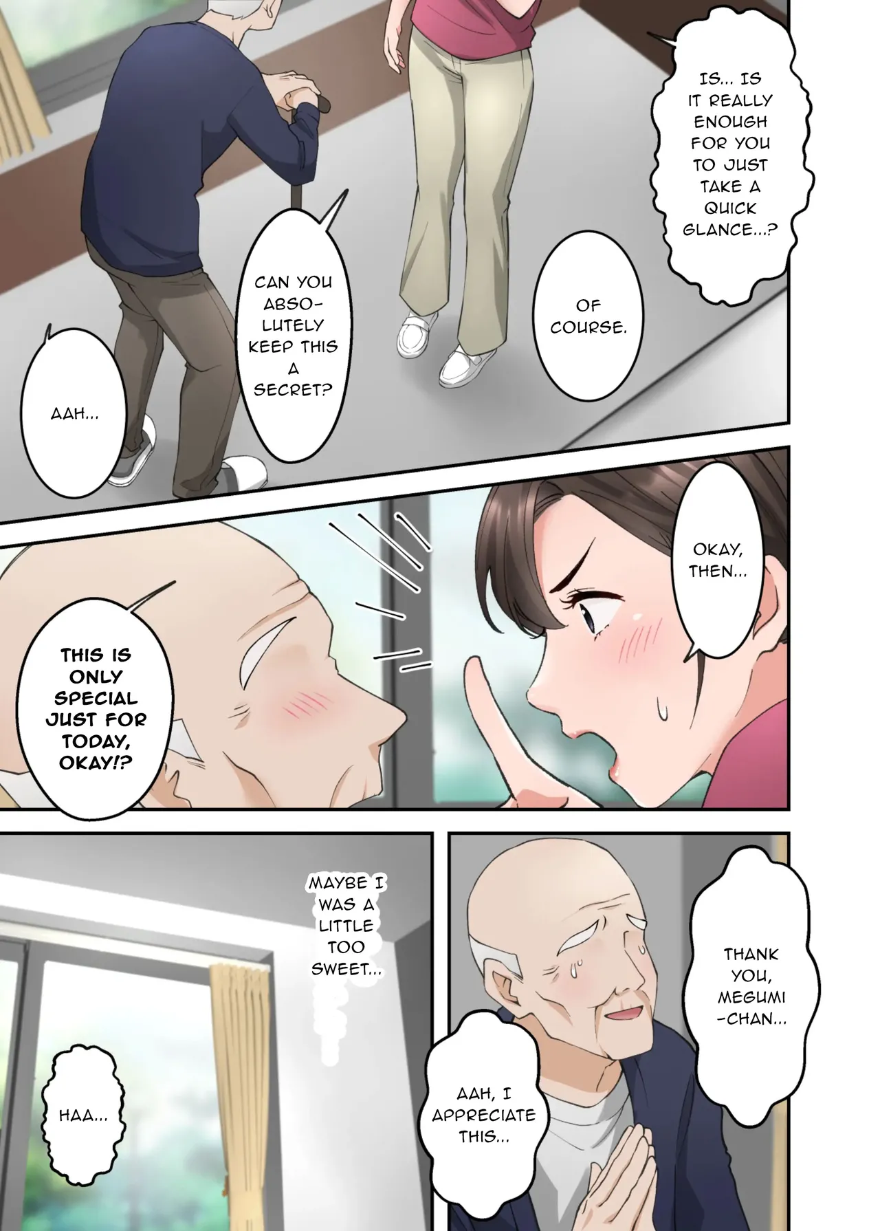 Hitozuma no Kaigoshi ga Yoboyobo Jii-san ni Ikasare Makuru Hanashi page 10 full