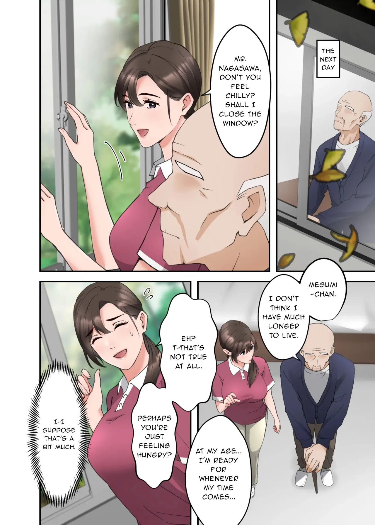 Hitozuma no Kaigoshi ga Yoboyobo Jii-san ni Ikasare Makuru Hanashi page 5 full