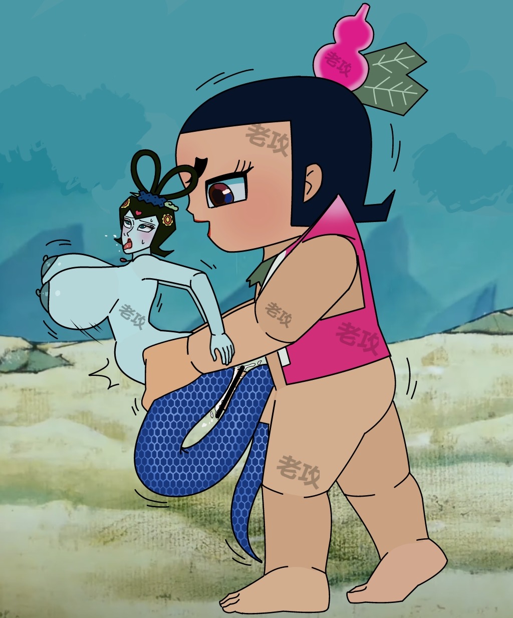 青蛇精大战葫芦娃们 page 2 full