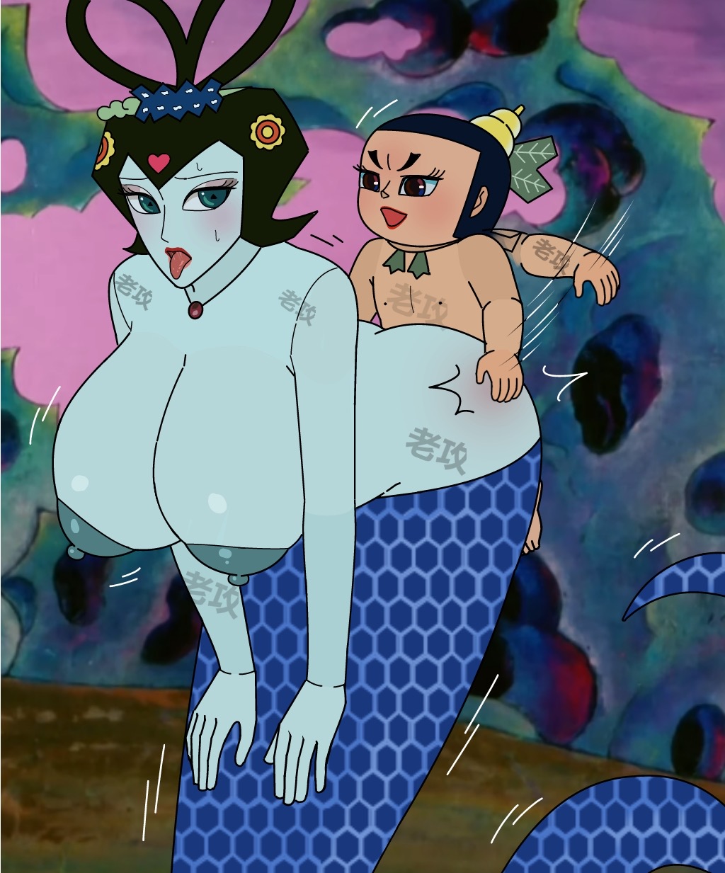 青蛇精大战葫芦娃们 page 4 full