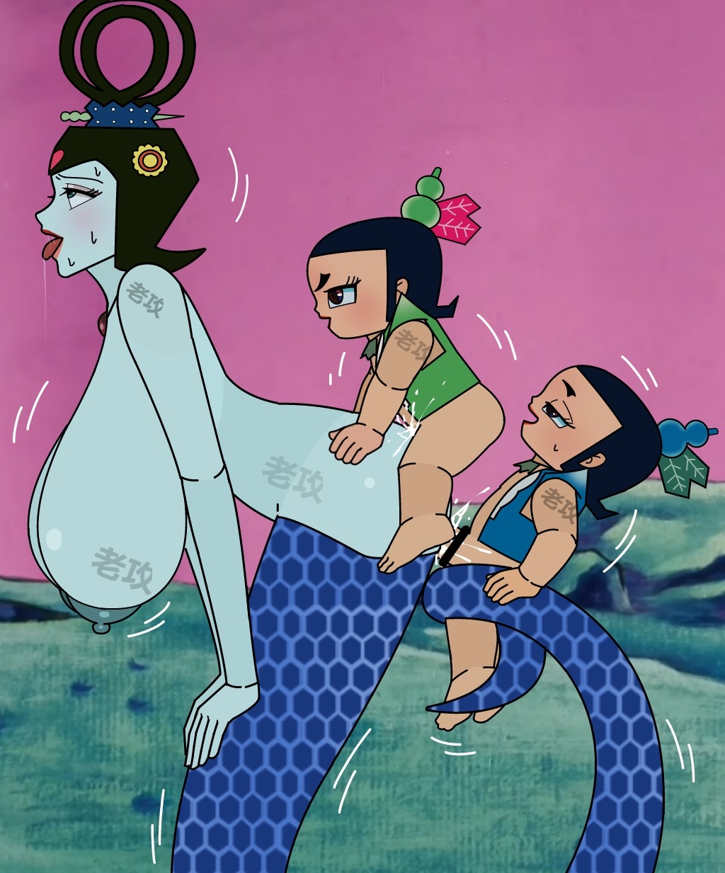 青蛇精大战葫芦娃们 page 5 full