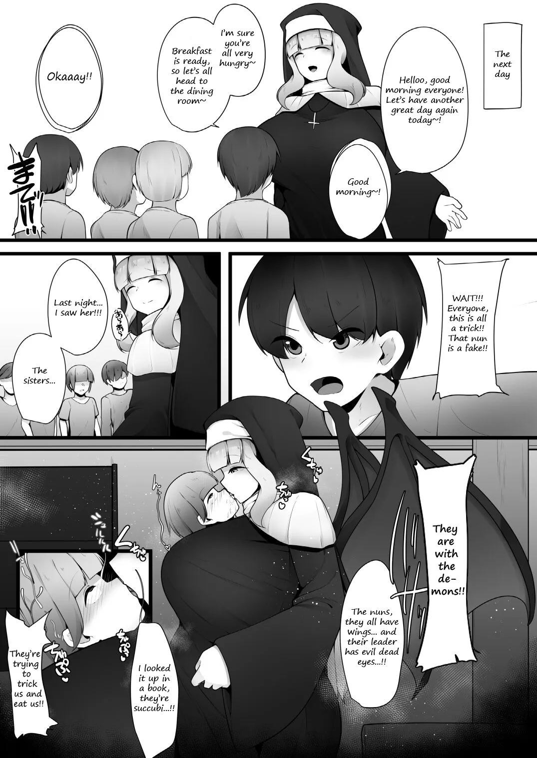 A story about a kind nun Onee-san who turns out to be a succubus, and being forced into a contract with her after discovering her secret page 6 full
