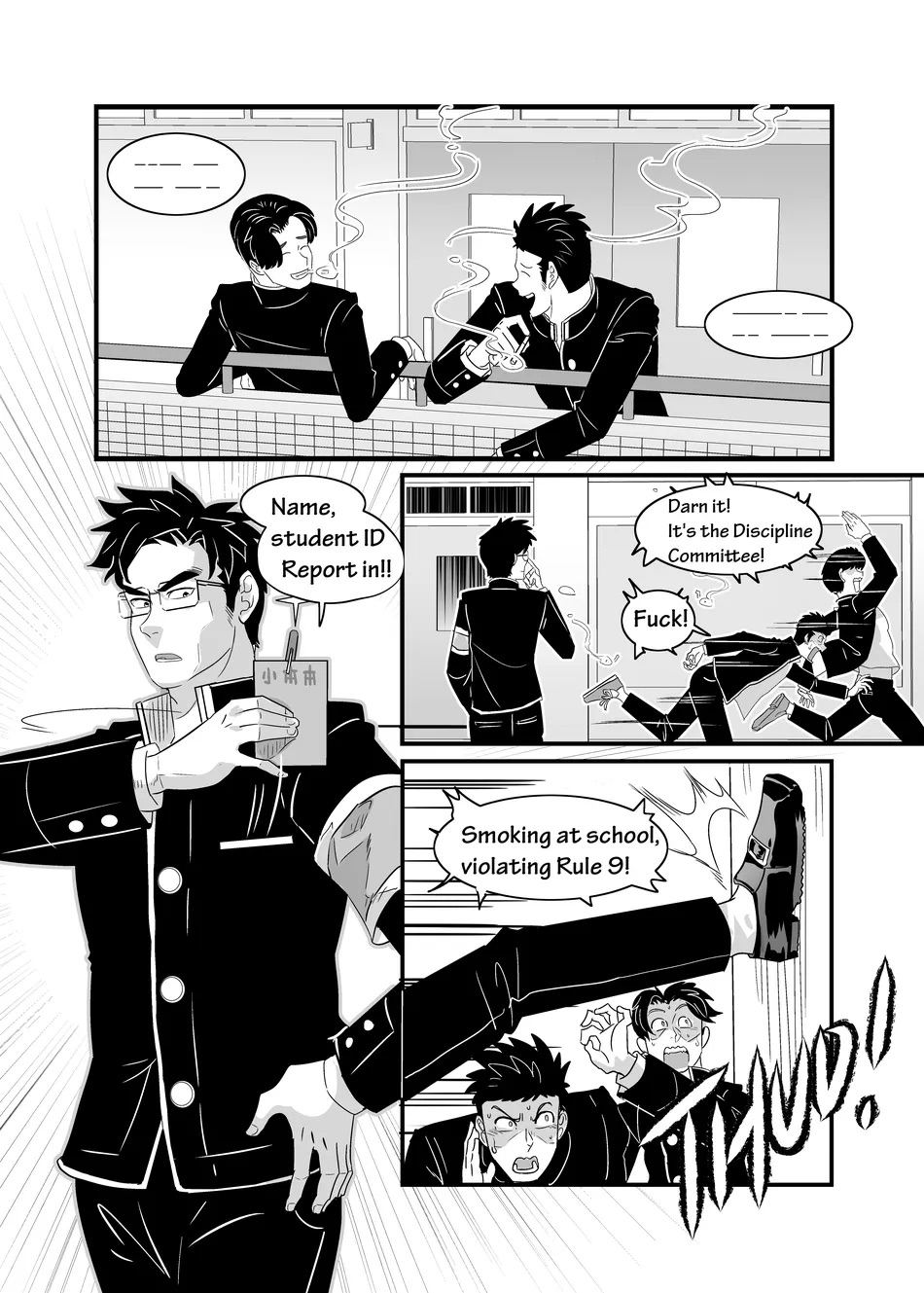 Bully Senpai and Student Discipline Officer page 2 full