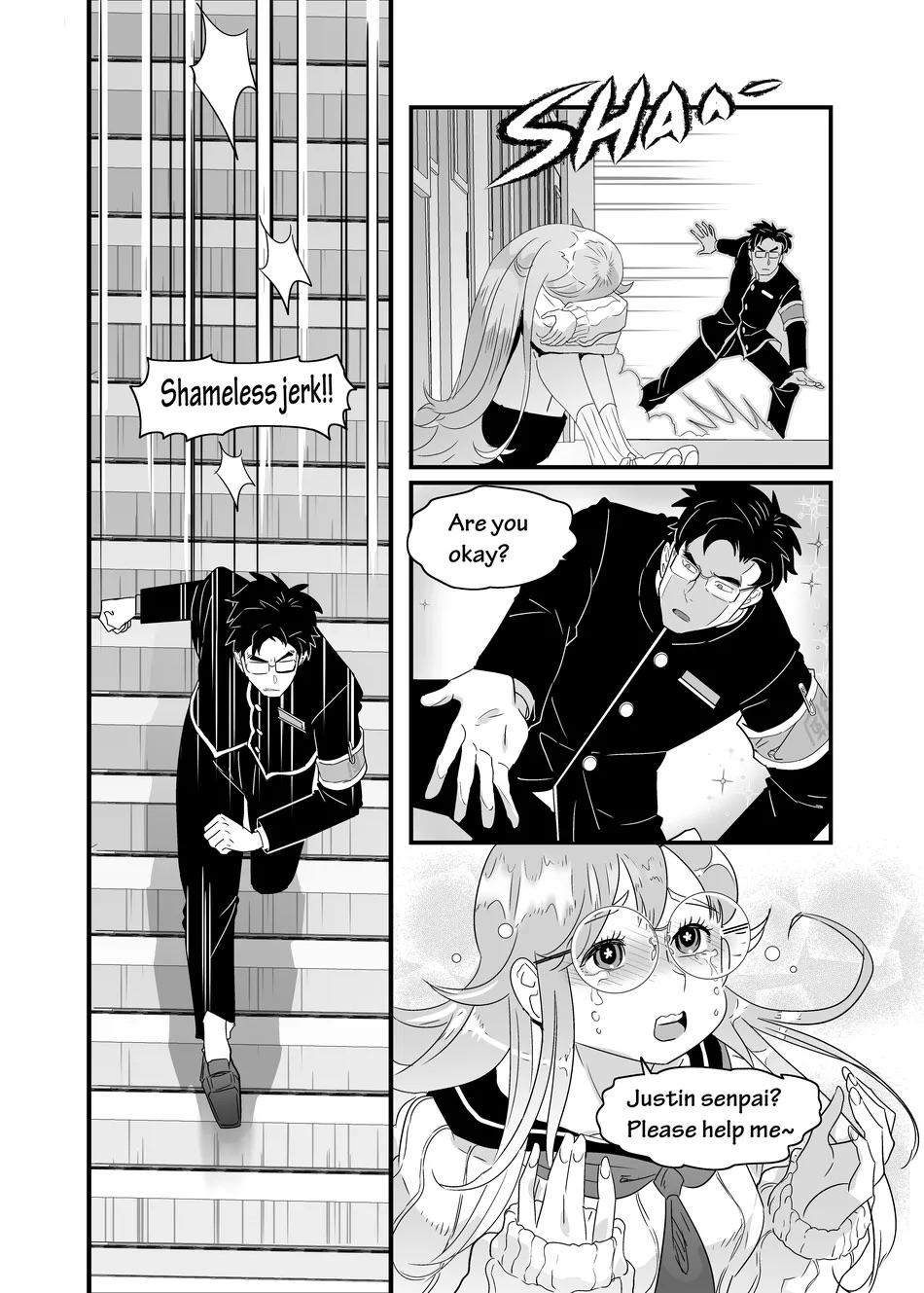 Bully Senpai and Student Discipline Officer page 5 full