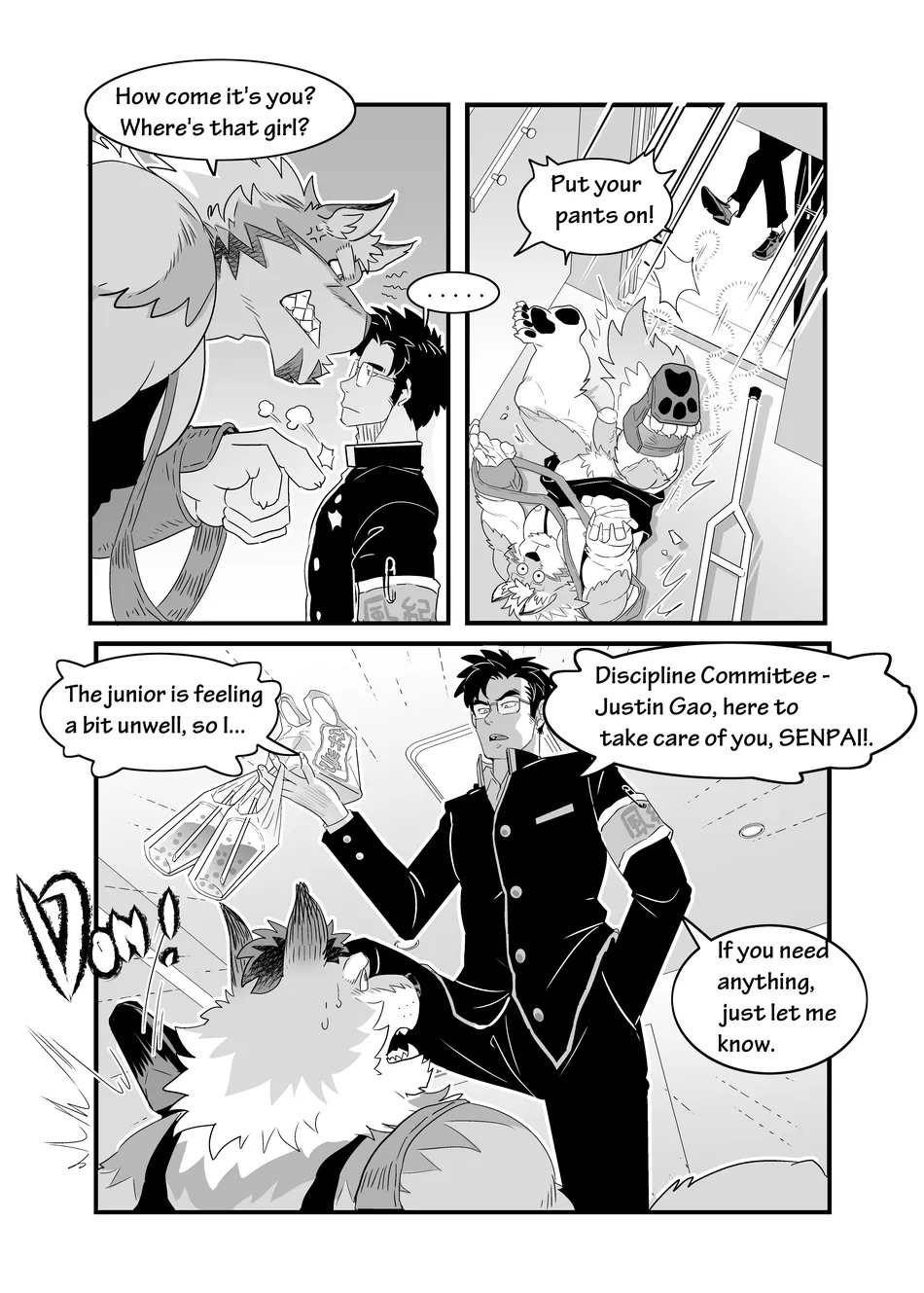 Bully Senpai and Student Discipline Officer page 8 full