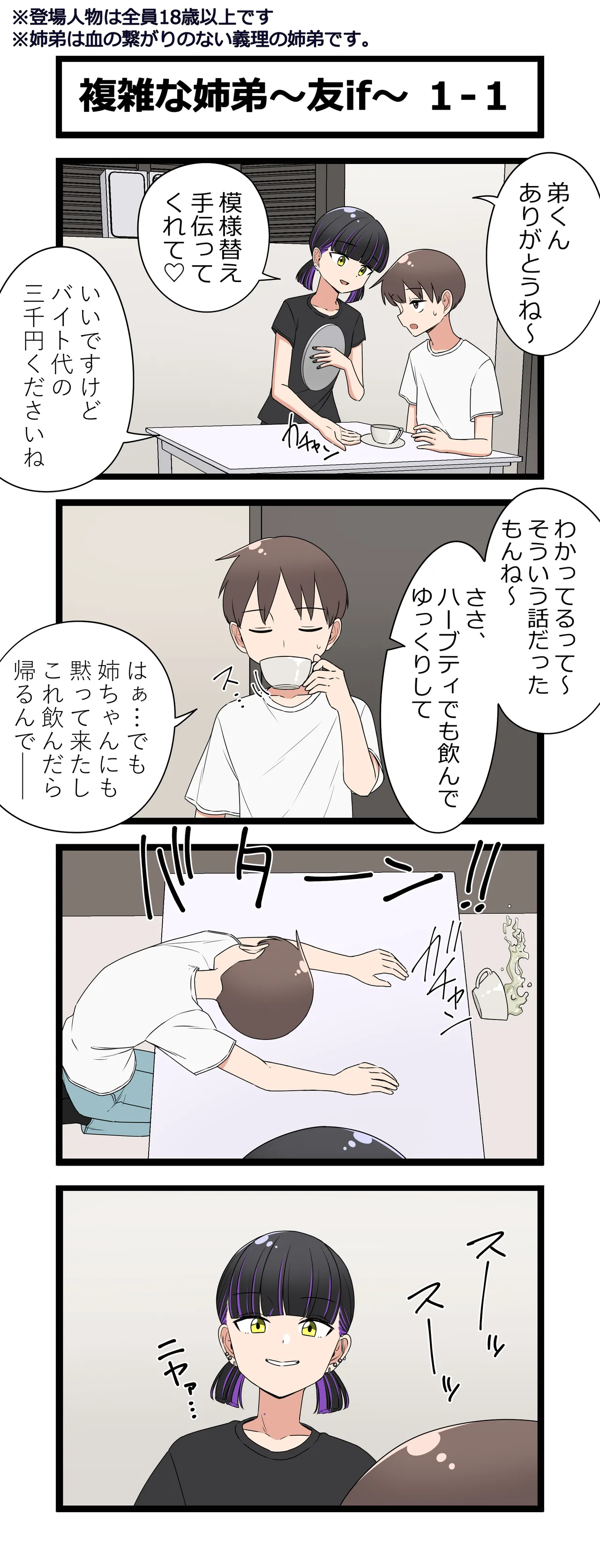 複雑な姉弟～友if～ page 1 full