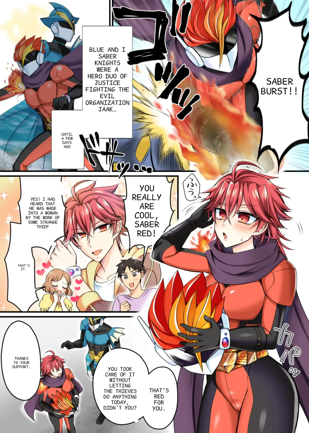 Saber Red: The Heroic Female Combatant of Justice page 2 full