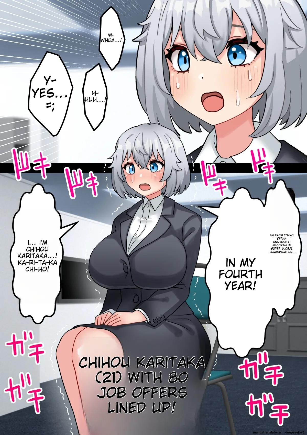 Koutensei Futanari Shuukatsusei ga Chinpo wo Ikashite Kigyou suru Hanashi page 3 full