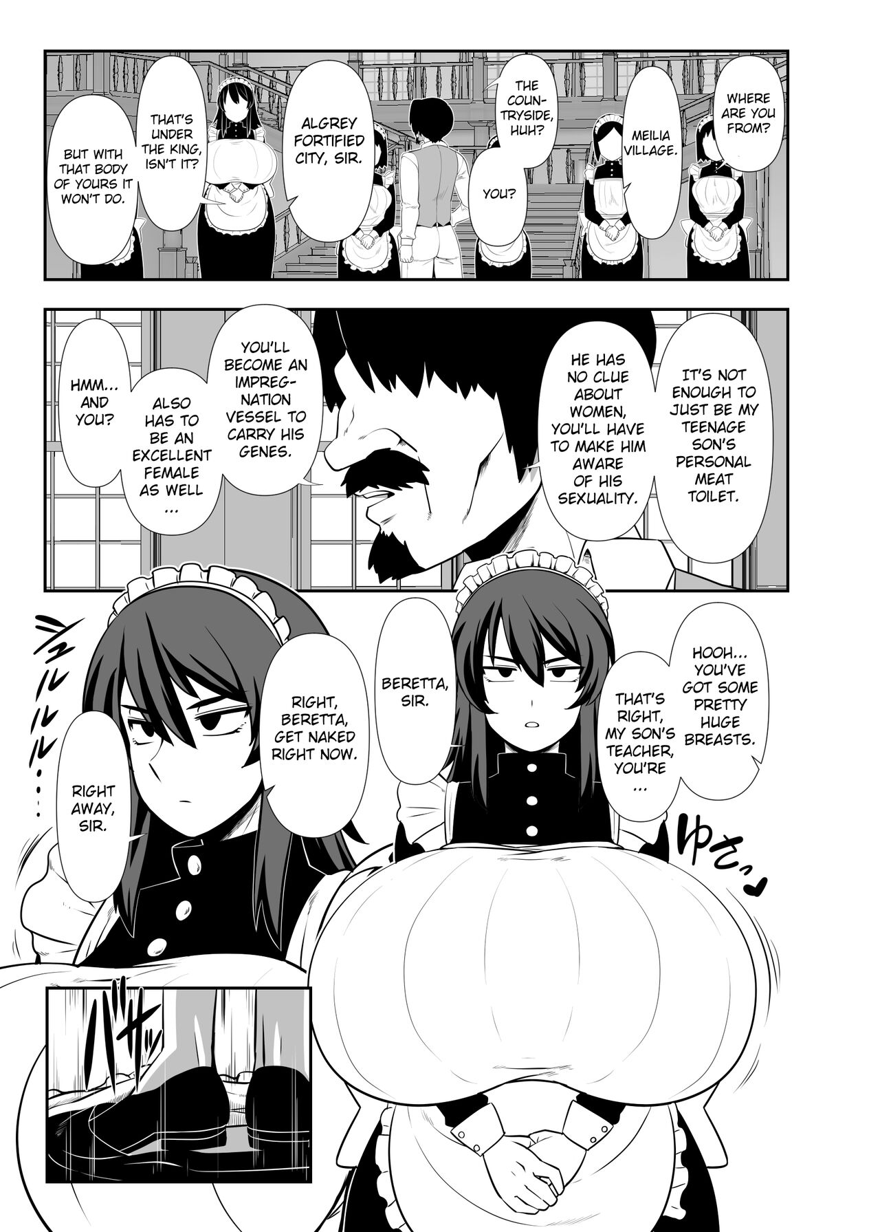 Bou-chama Sakusei no Jikan desu. | It's Milking Time, Young Master page 2 full