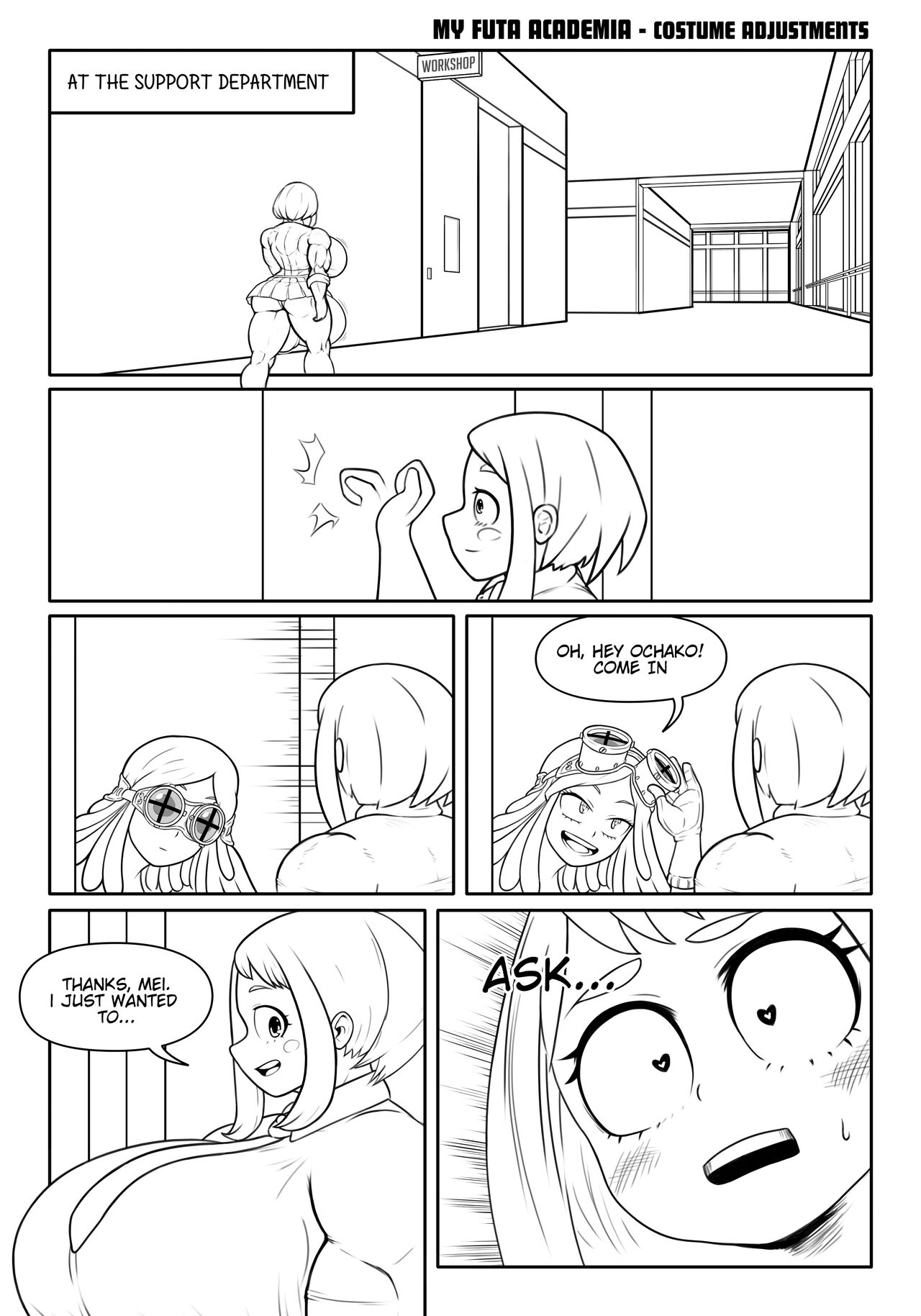 My Futa Academia: Costume Adjustments page 1 full