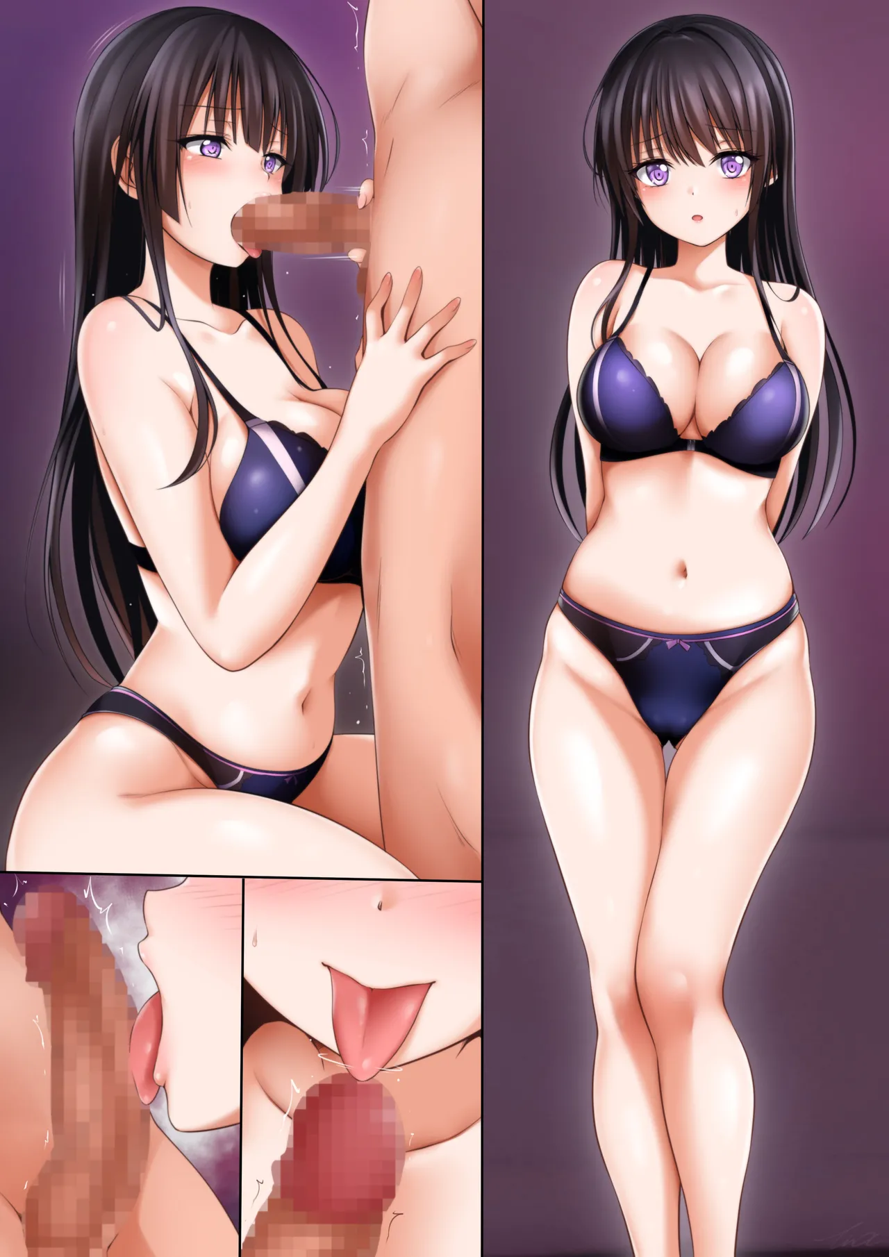 バンドリ 白金燐子 ご奉仕フェラ＆パイズリ page 4 full