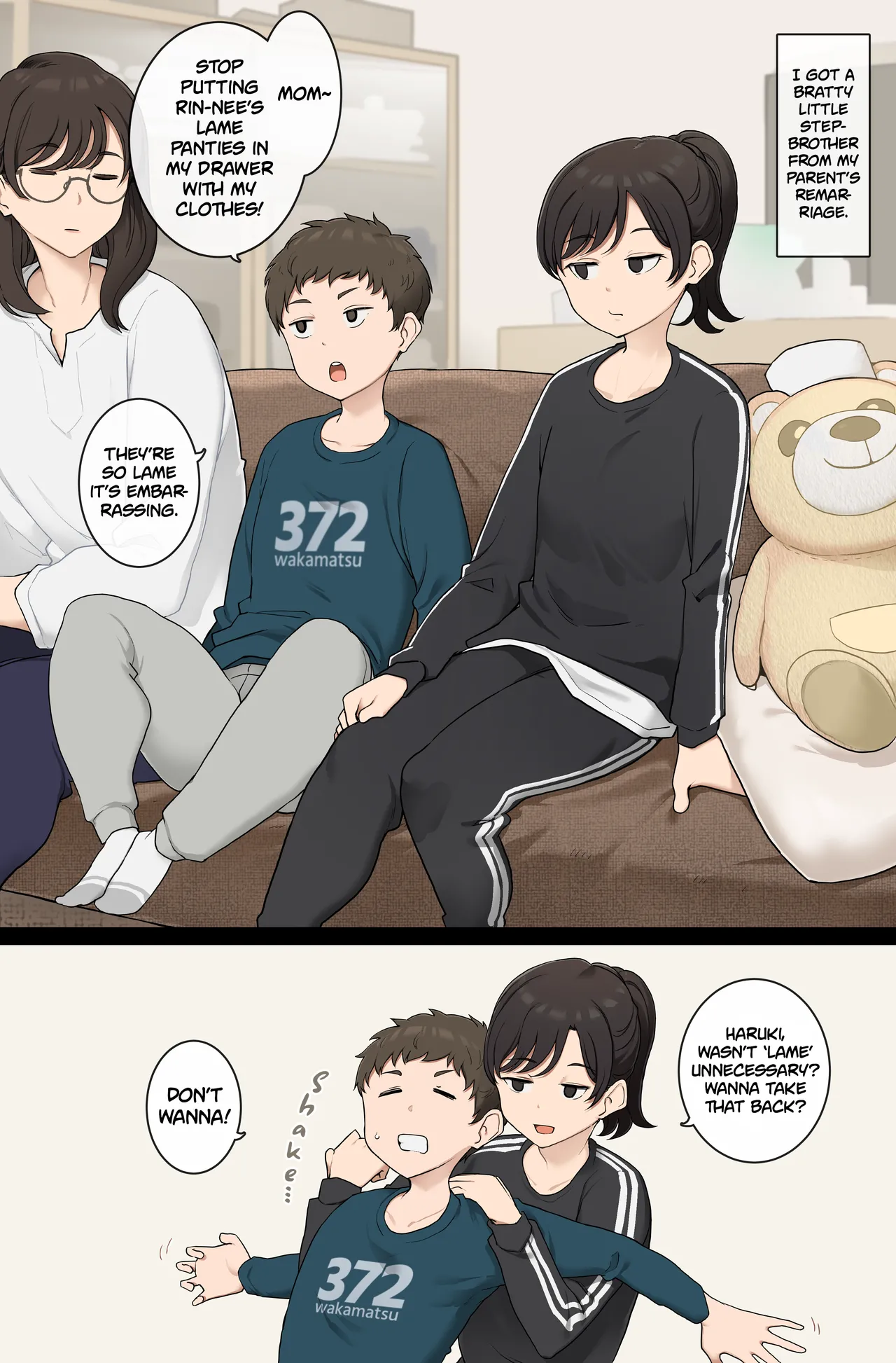 Older Step-sister Teaches Her Cheeky Little Step-brother a Lesson | Namaiki Gitei o Kyoiku Suru o Gishi-chan page 1 full