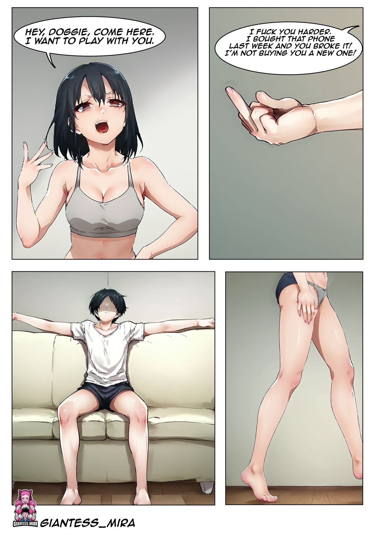 Under Little Sister's Foot page 4 full