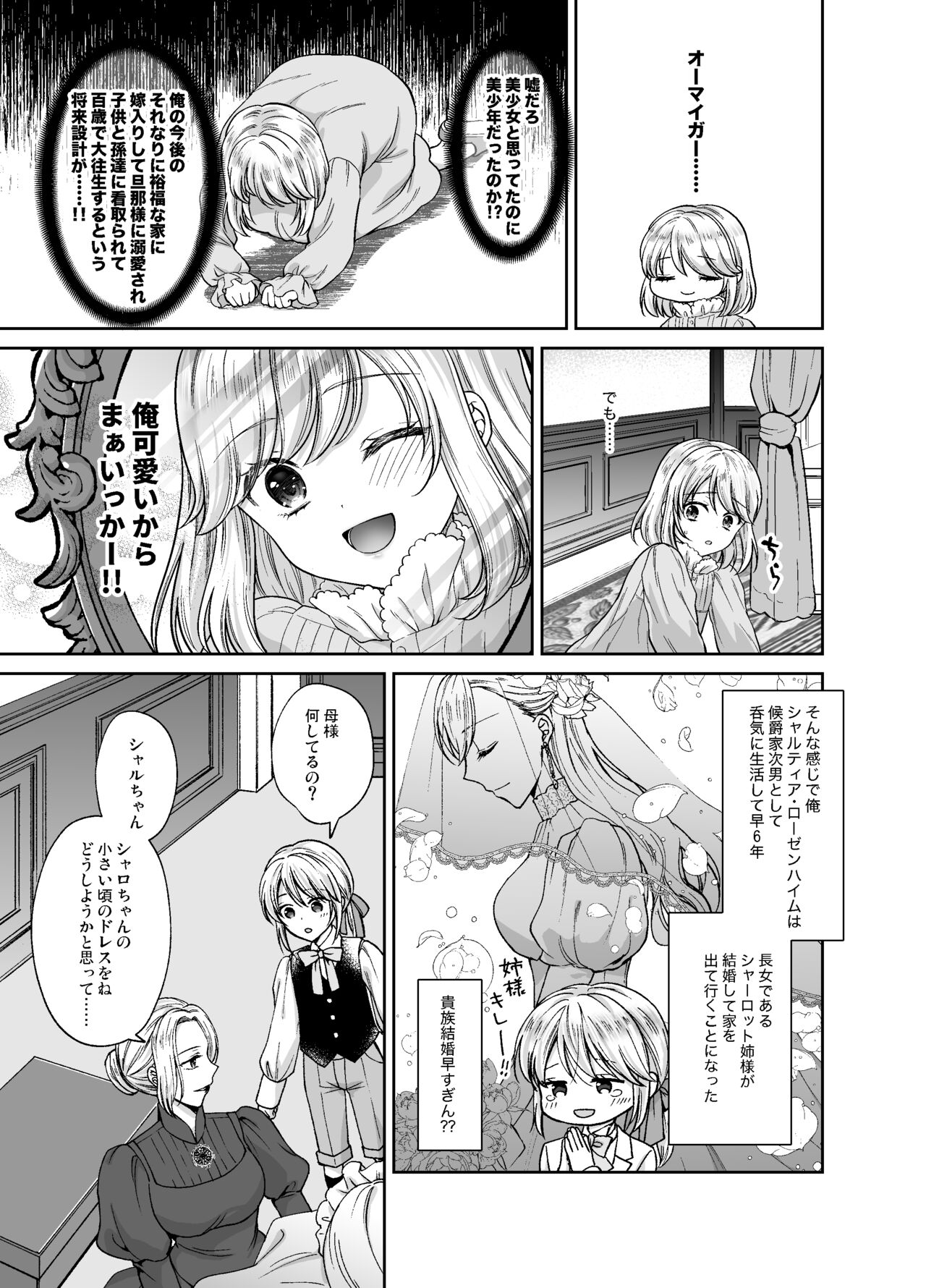 美少年に転生したのでうっかり女装したら、王弟殿下に嫁がされた件 page 8 full