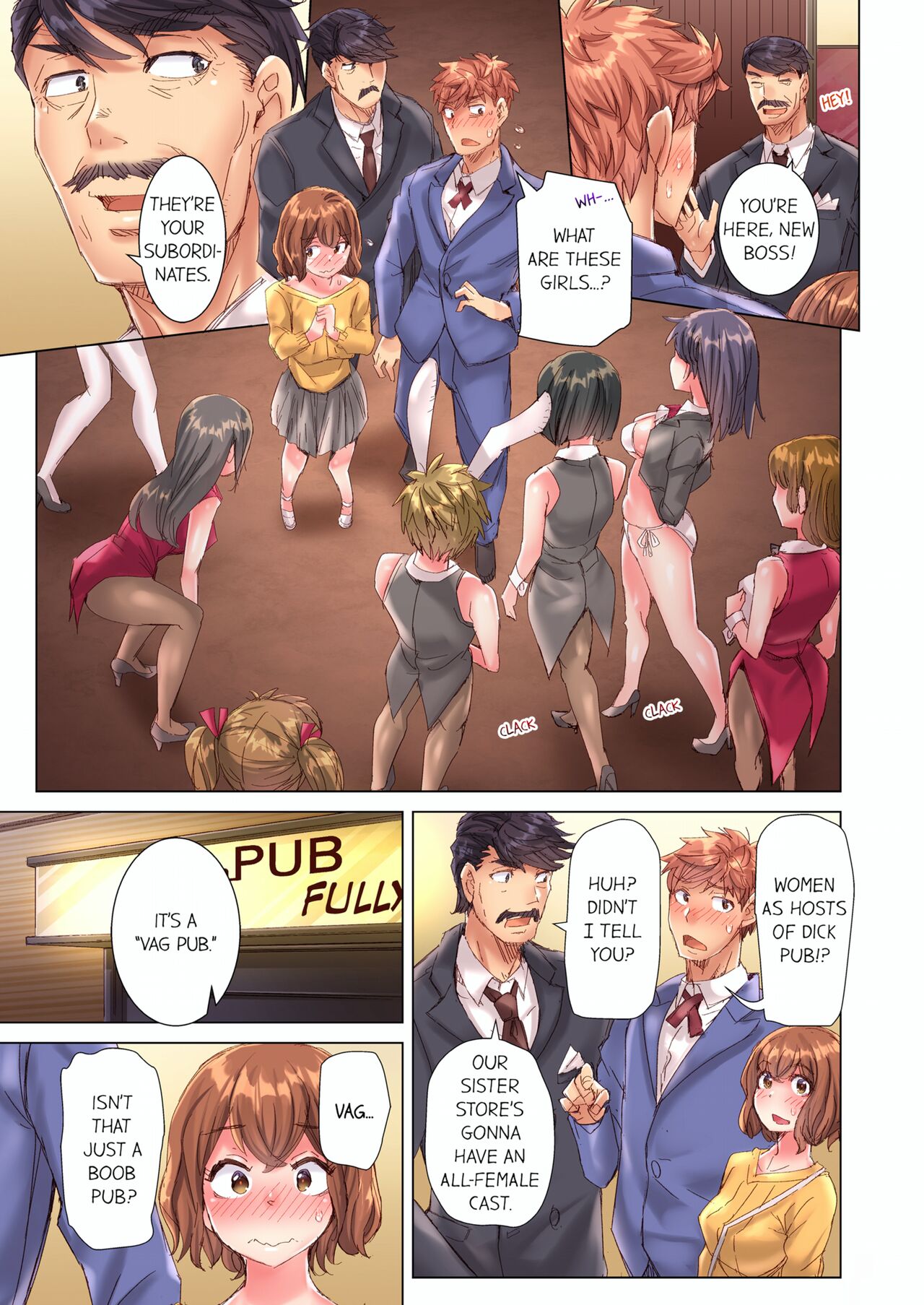 [Kira Hiroyoshi] Cin Pub! ~Anoko o Ikaseru no ga Ore no Oshigoto~ | The Dick Pub Vol. 1-10 [English] [Decensored] [Ongoing] Hentai - Raw  734