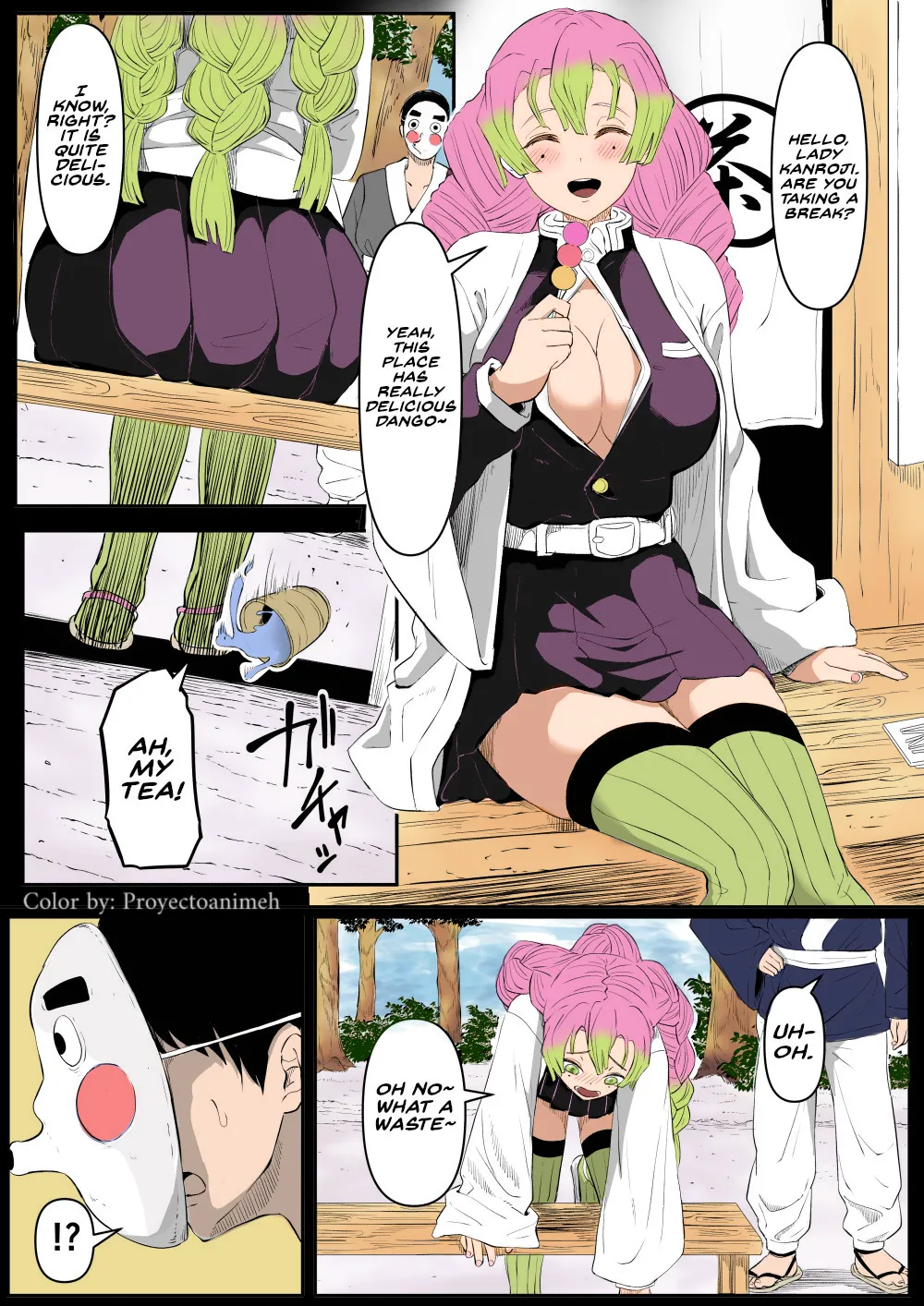 Bitch Kanroji Mitsuri 1-4 _ The Slut Mitsuri Kanroji Color by Proyectoanimeh page 2 full