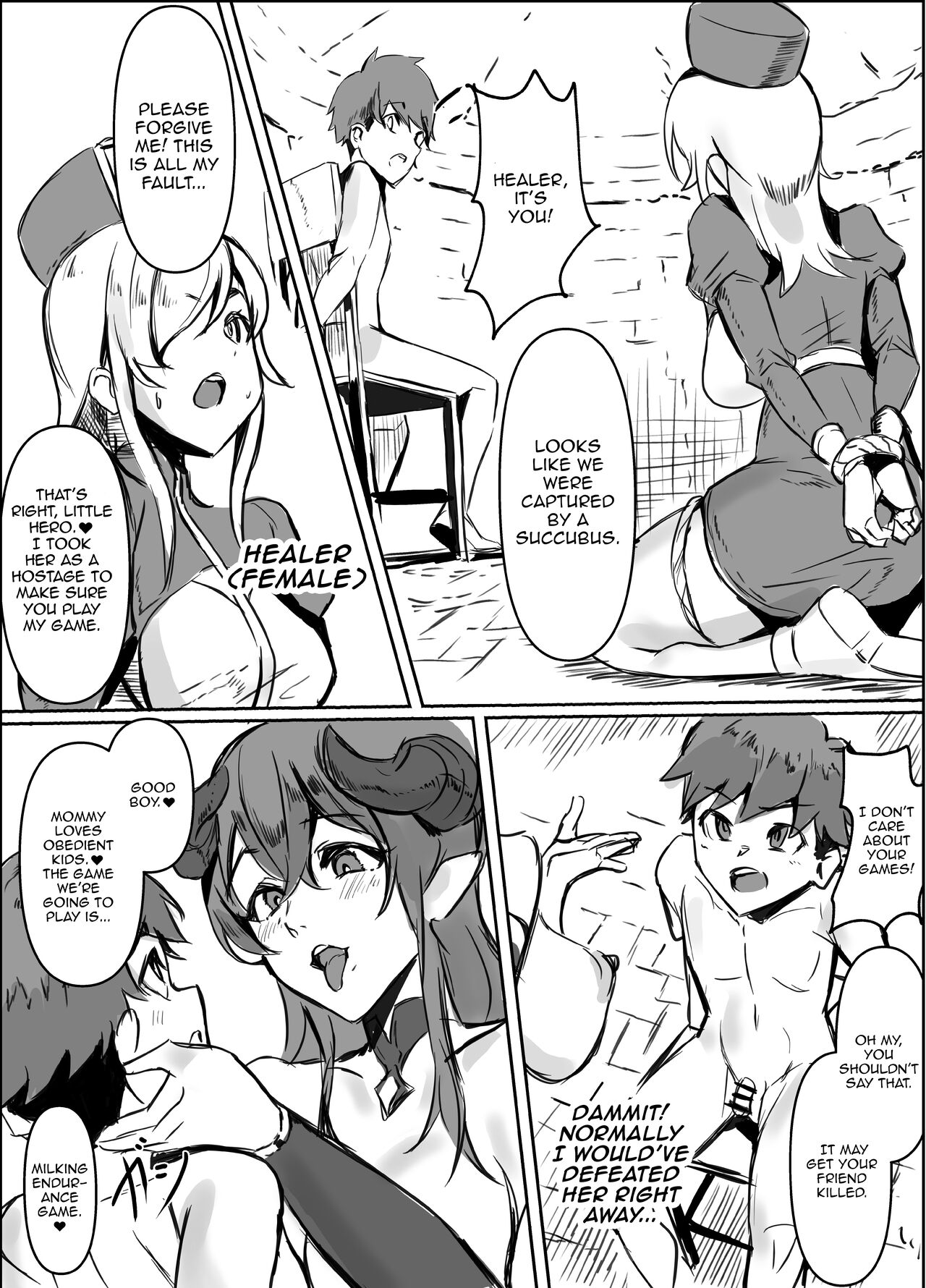 Succubus Mama no Sakusei Gaman Game de Uragiri Maso Ochi Shasei Shichau Ohanashi page 3 full