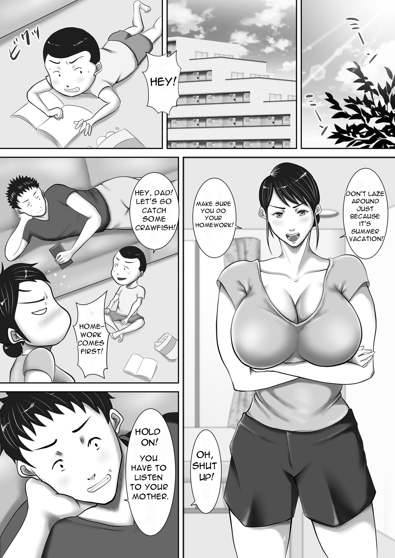 Jitaku de Netorareta Kachiki na Hitozuma ~Kazoku ni Kakurete Rinjin ni Choukyou Sareru Onna~ A strong-willed housewife is cuckolded at home... page 2 full