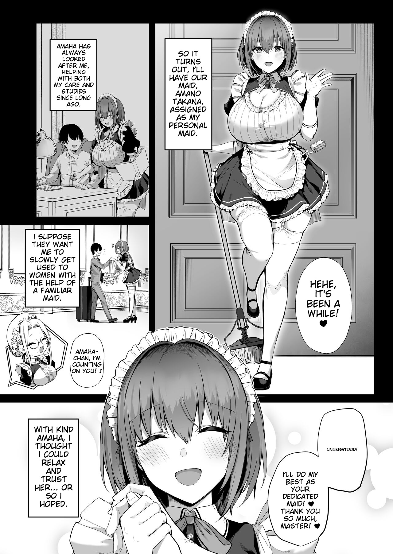 Love Maid -Yasashikute Amaama na Kyonyuu Ero Maid San to SEX Shimakuru Ohanashi- page 8 full