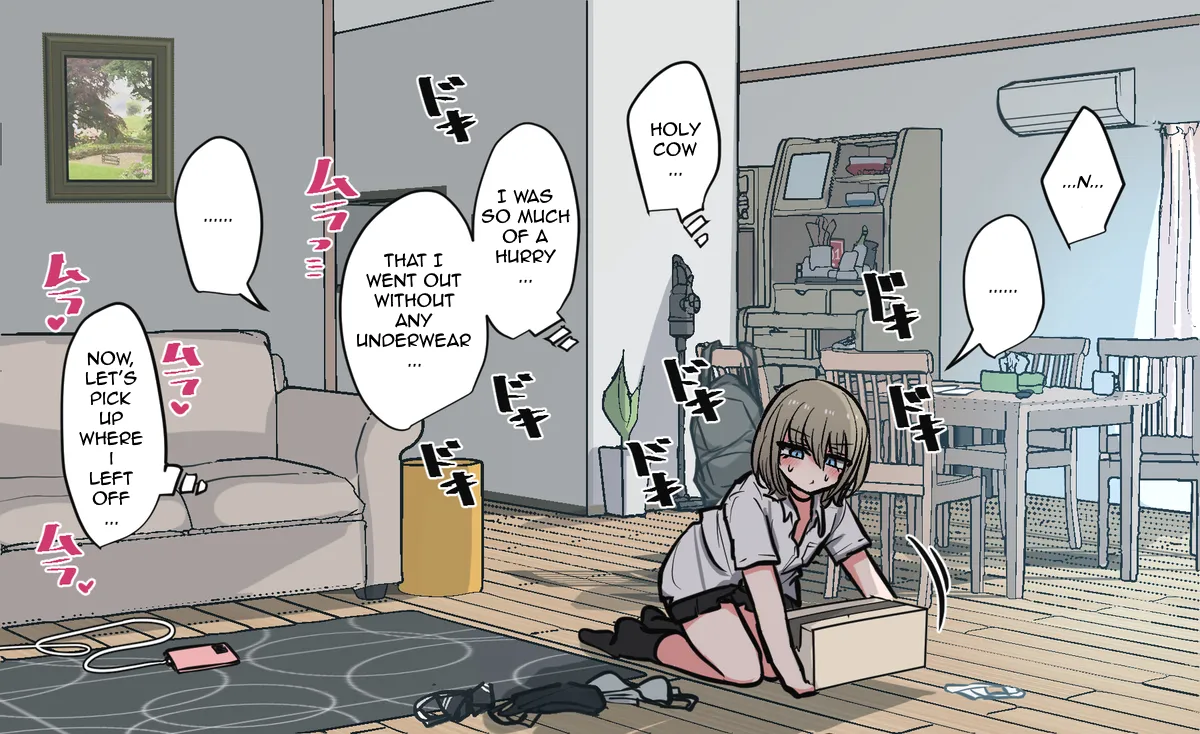 ribingu de kaihou onani-suru shinyu-chan | Best Friend-chan Masturbating Out in the Living Room page 7 full
