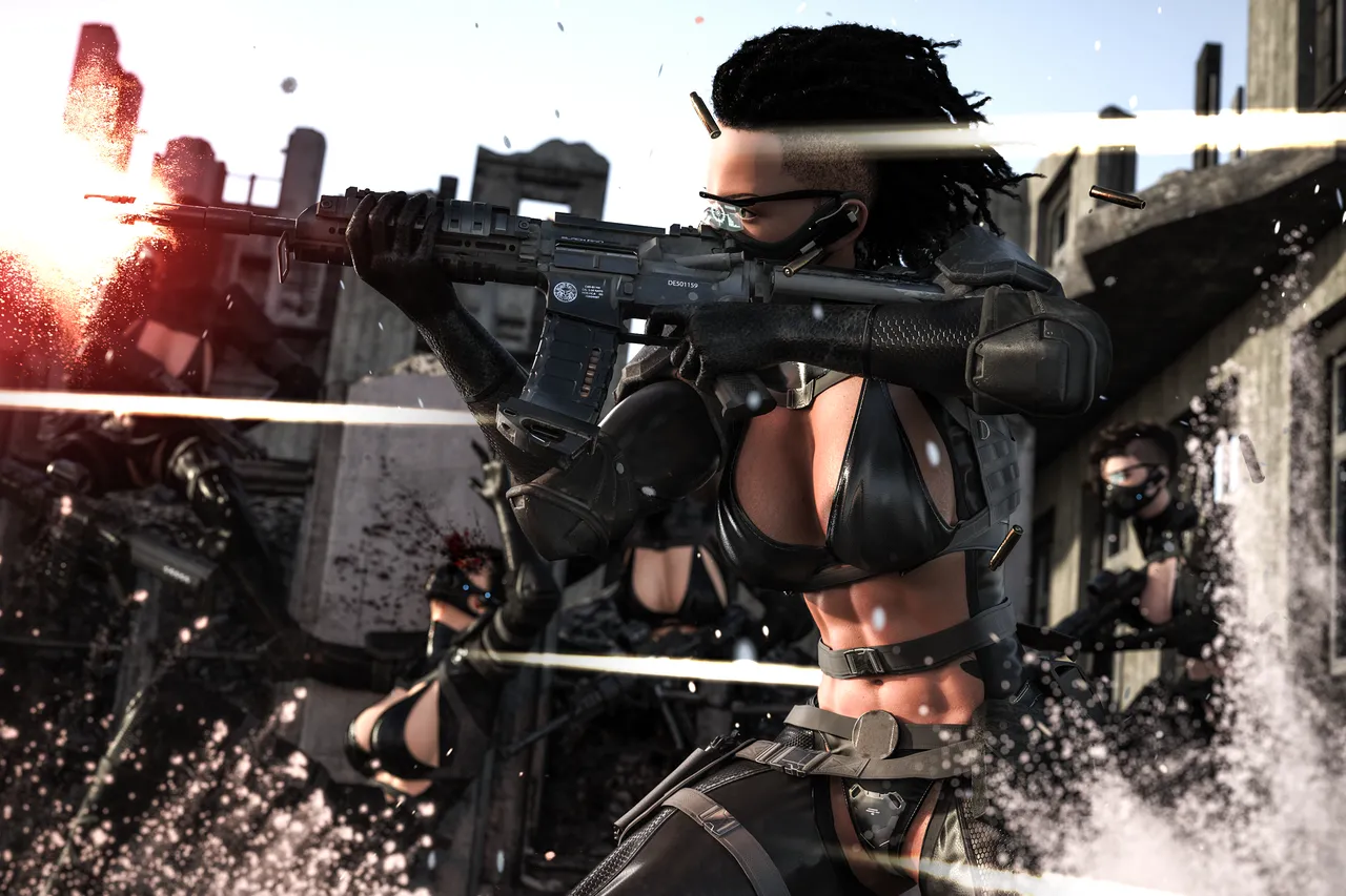 grgr444 女戦闘员铳撃戦Part1-6 page 2 full