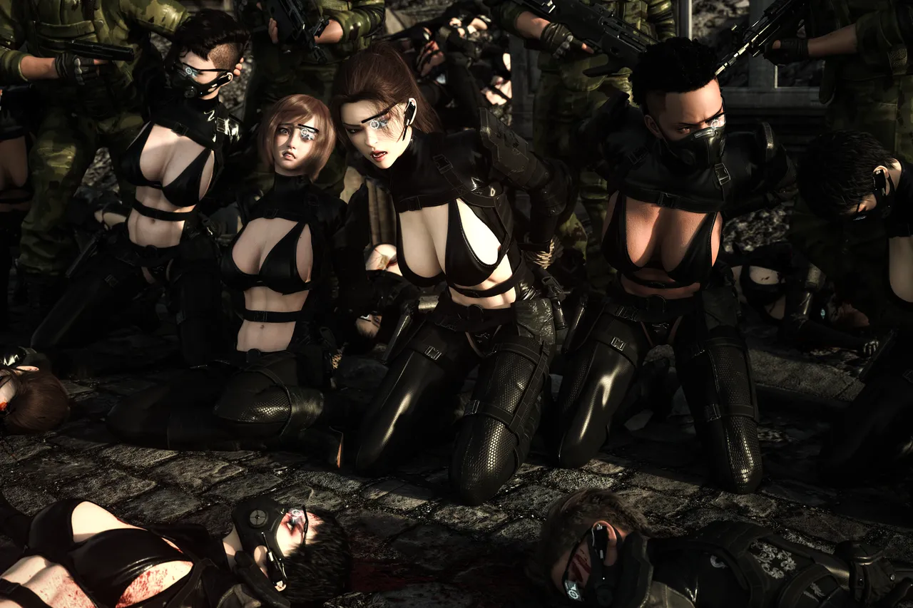 grgr444 女戦闘员铳撃戦Part1-6 page 7 full