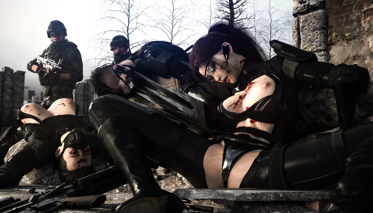 grgr444 女戦闘员铳撃戦Part1-6 page 9 full