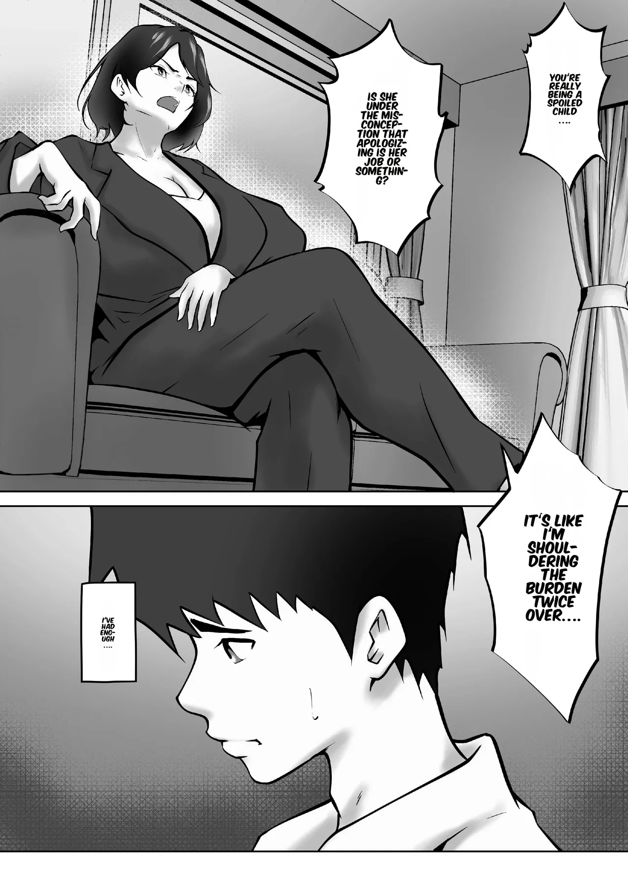 Tachiba Gyakuten ~Pawahara o Suru Gibo no Onanie ga Toreta node Shitagawaseru Koto ni Shita page 6 full