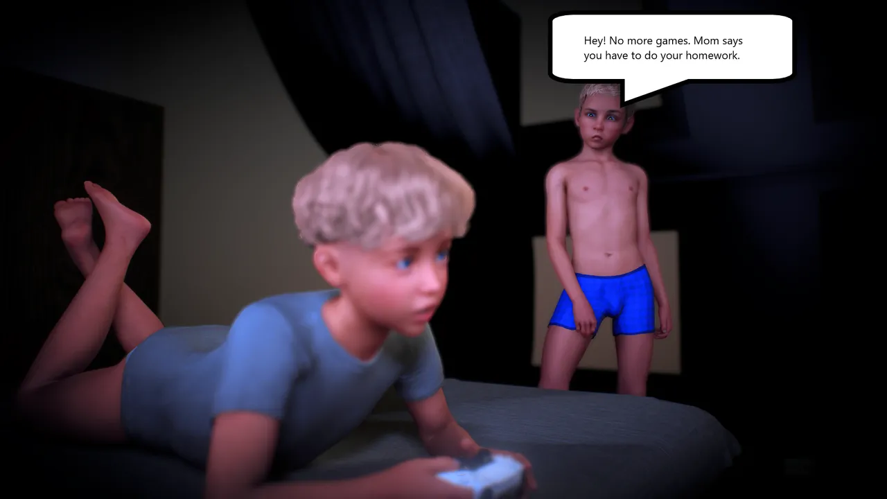 Minding my Lil Bro page 3 full