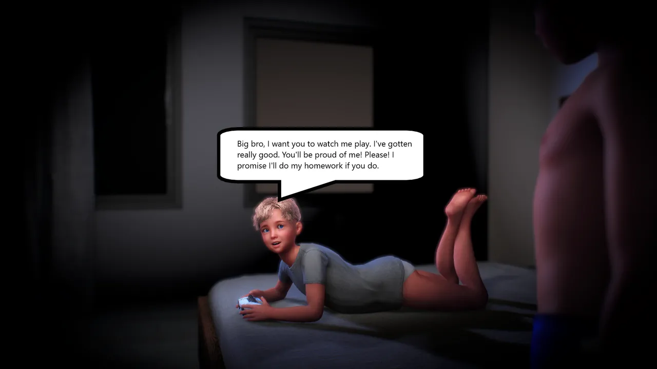 Minding my Lil Bro page 5 full