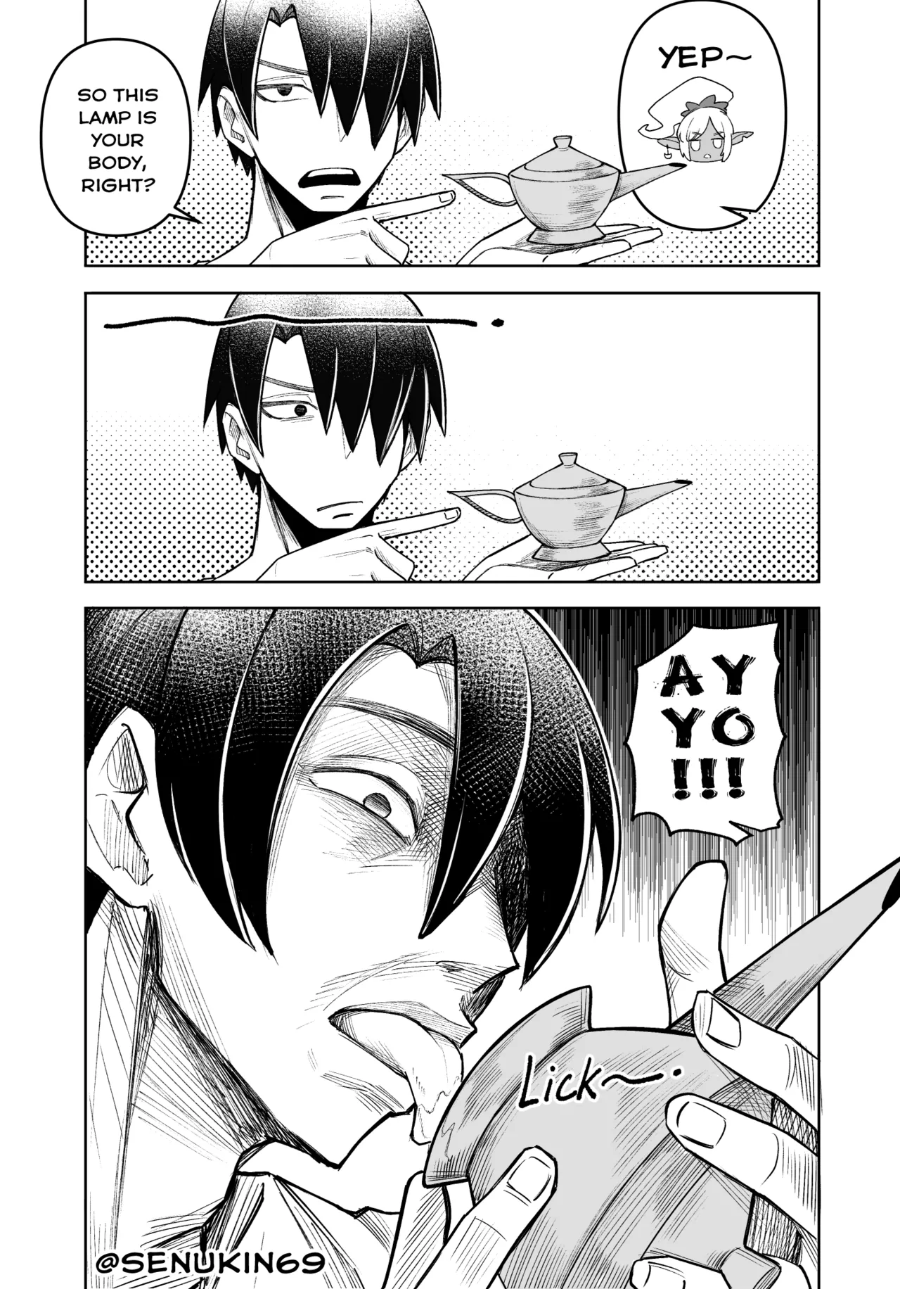 The Useless Genie and her intrusive-thoughts Master page 7 full