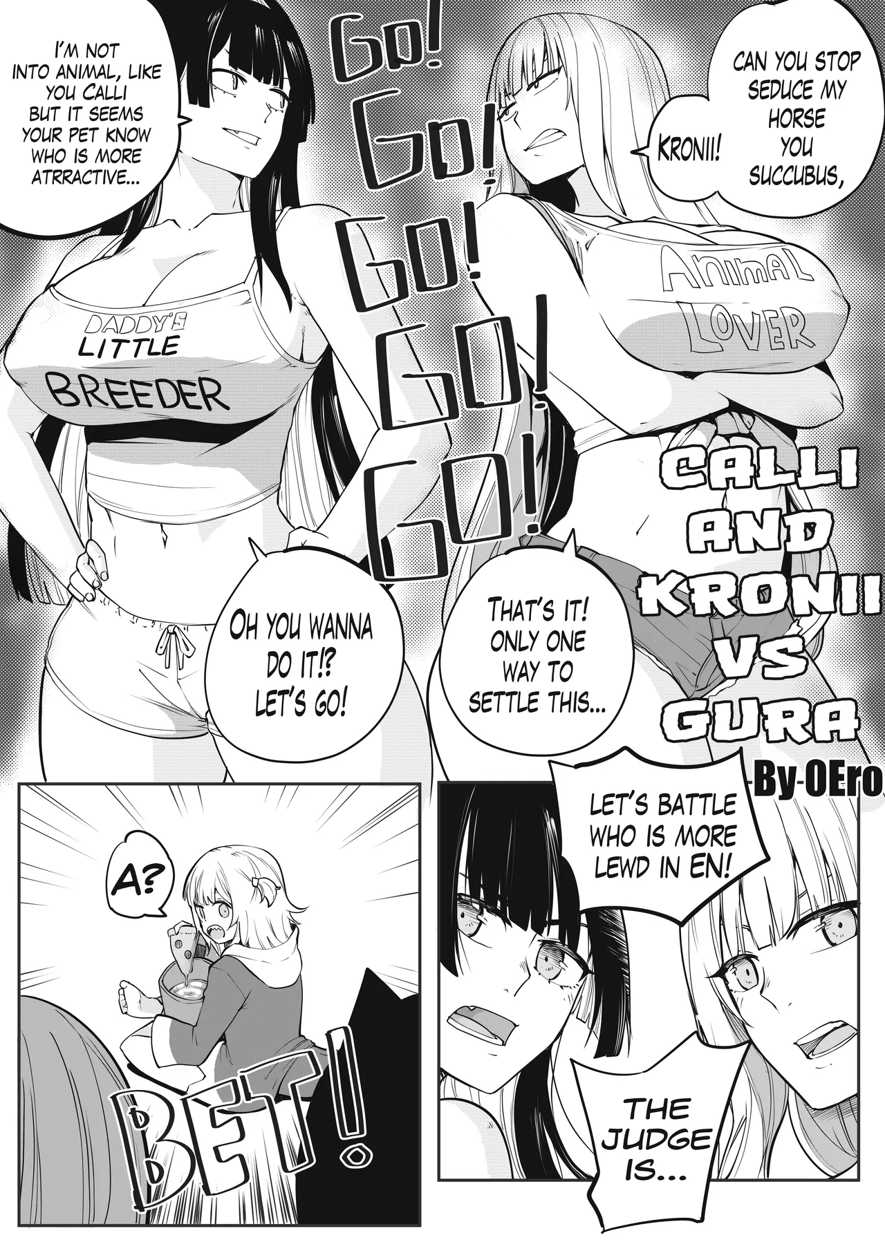 Calli & Kronii vs Gura page 1 full