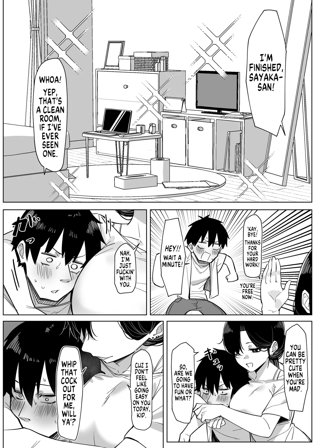 Darashinai tonari no OL | Sloppy OL Neighbour page 4 full