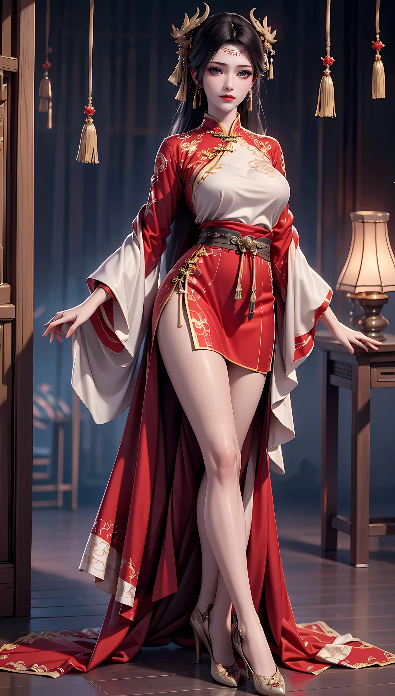 云韵红睡衣红旗袍229 page 10 full