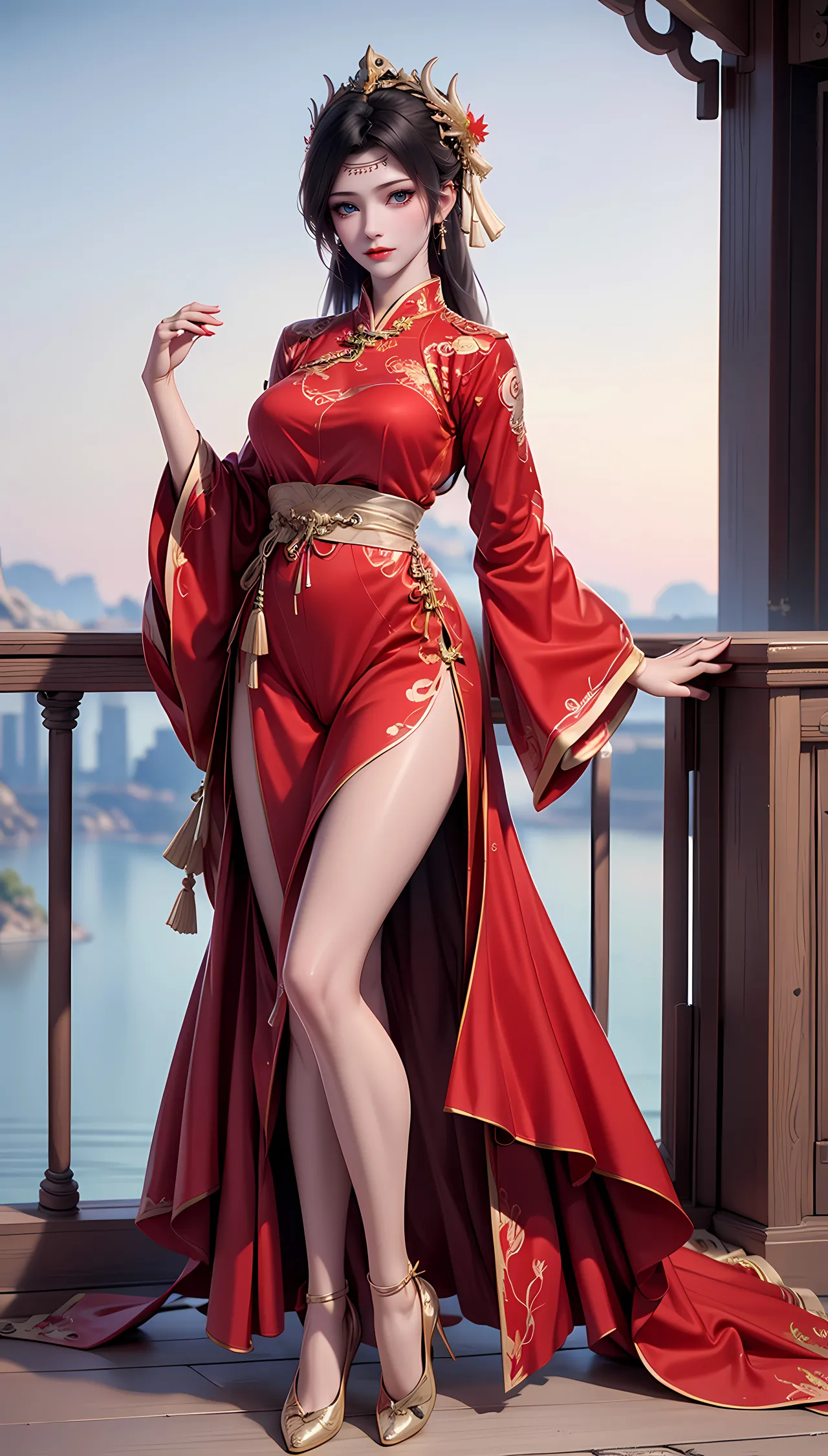 云韵红睡衣红旗袍229 page 5 full