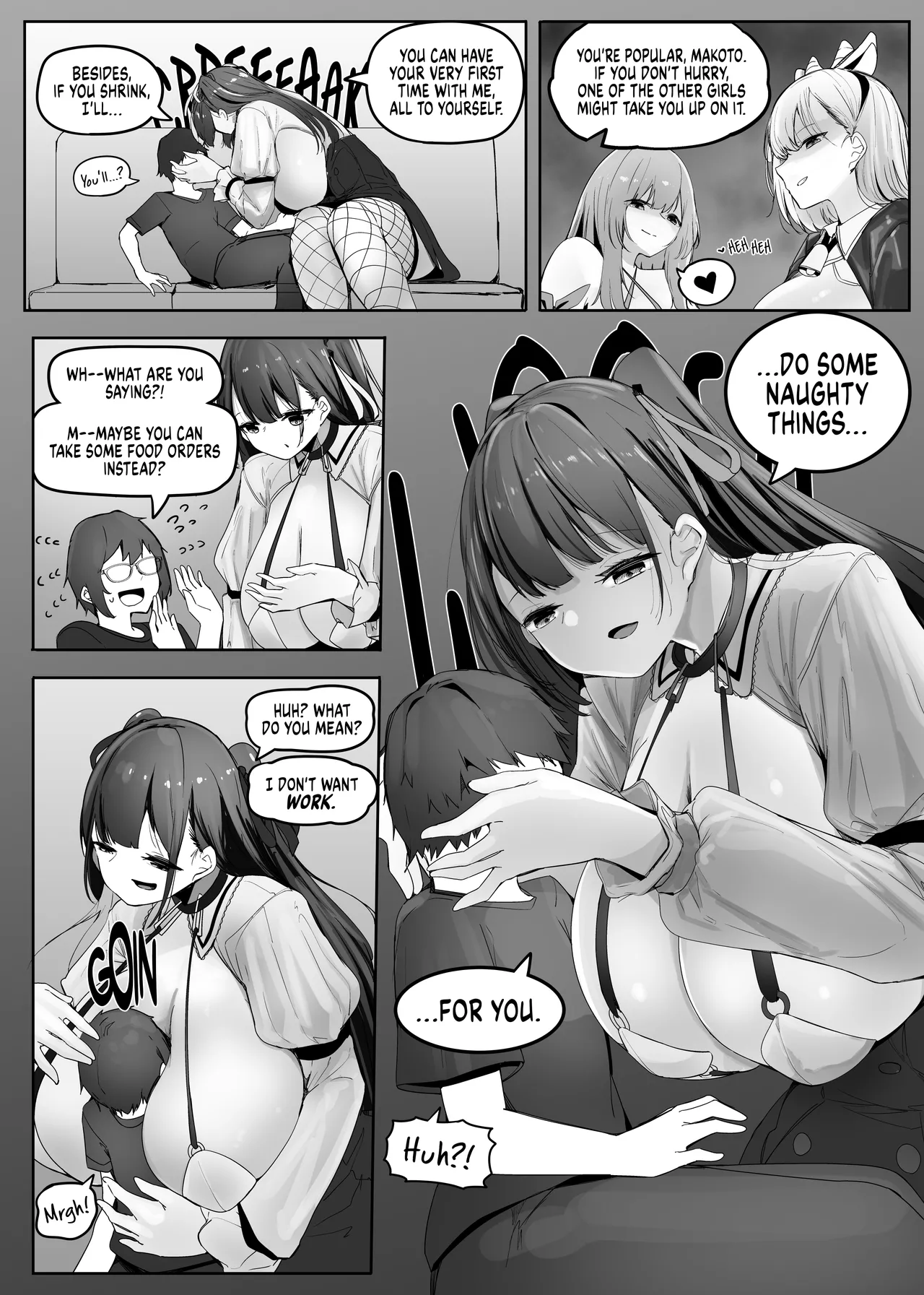 Omise no Ko ga Minna Ookikute Ai ga Omoi | All the girls in the store are big and yandere page 5 full