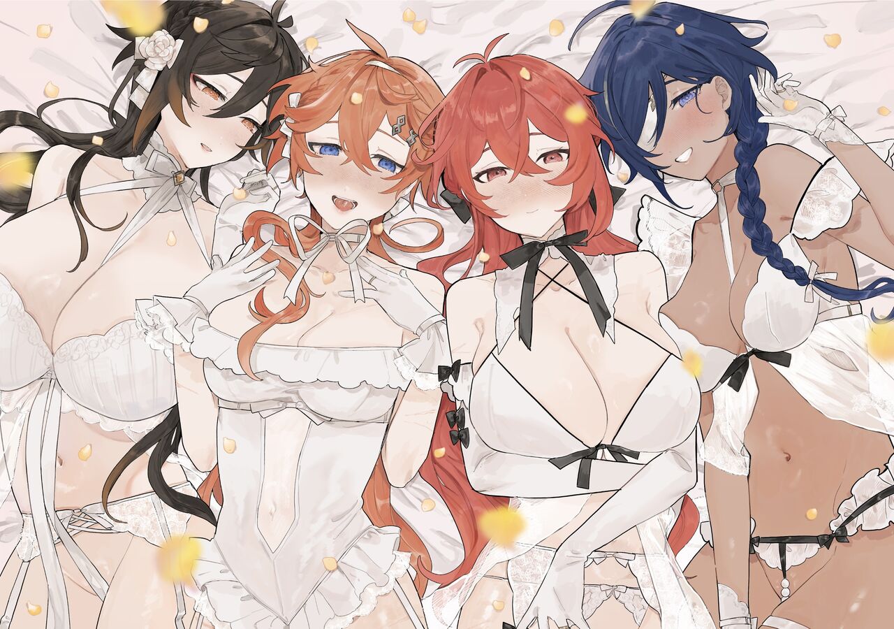 Sora-kun ga Ashinaga Oneechan-tachi to Ichaicha Suru Hon | Aether flirts with the long legged ladies page 1 full