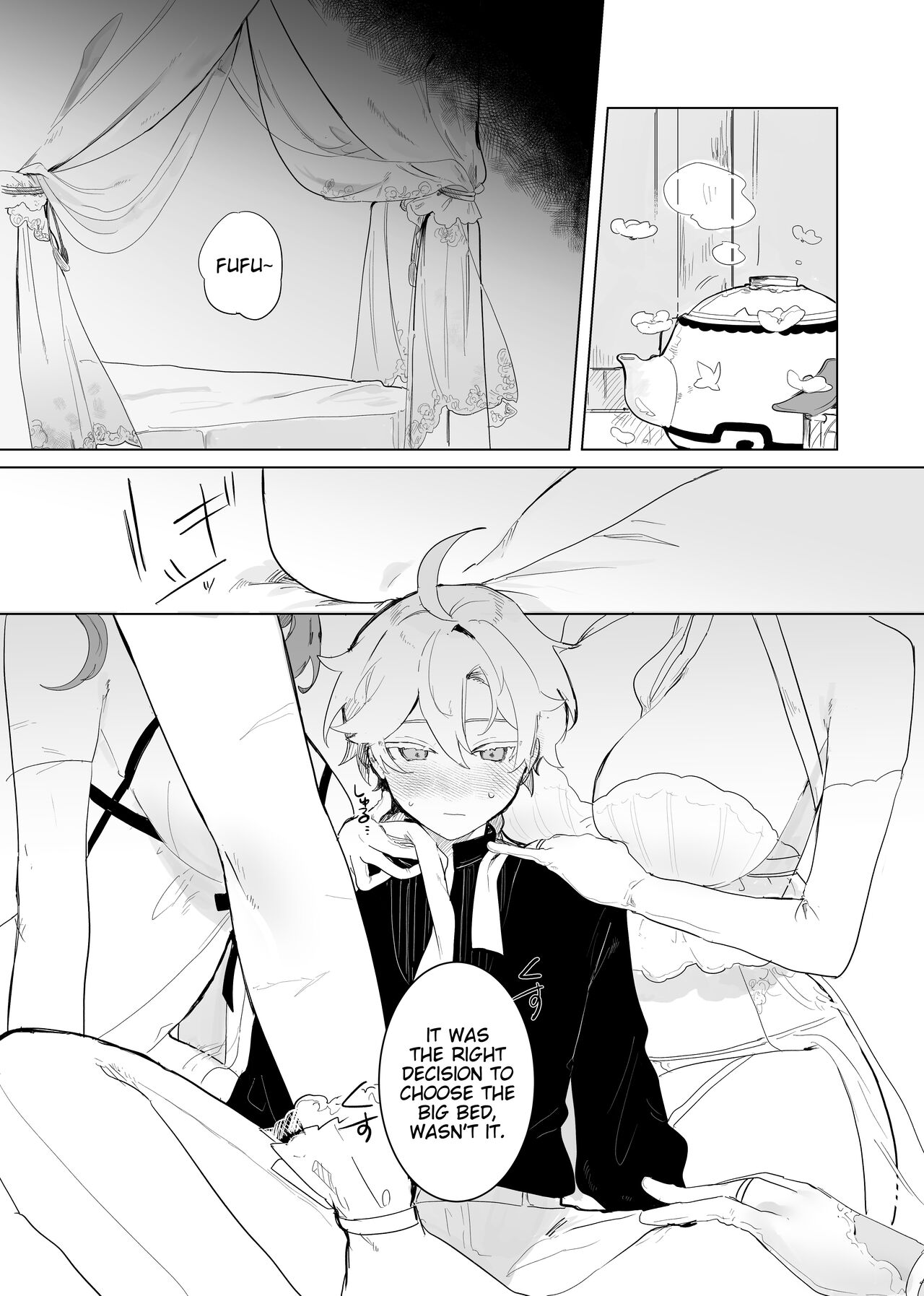 Sora-kun ga Ashinaga Oneechan-tachi to Ichaicha Suru Hon | Aether flirts with the long legged ladies page 3 full