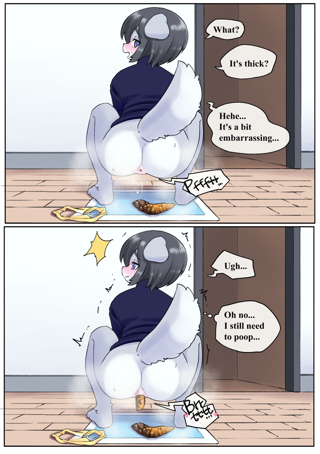 Dog Lady Showing Poop page 4 full