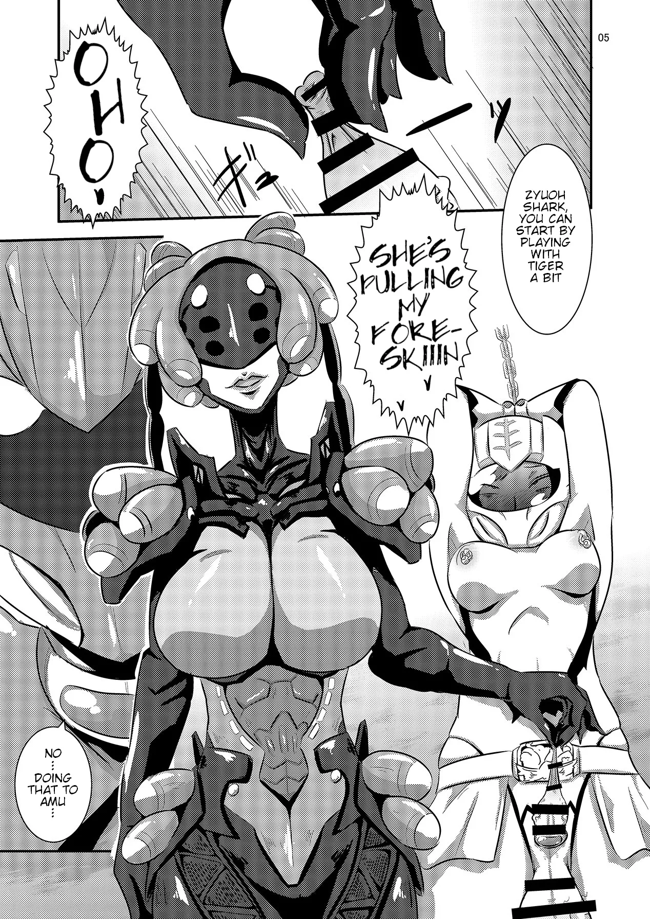 Doubutsu Sentai Heroine Futanari Kaizou Kairaku Ochi Game 2 page 6 full
