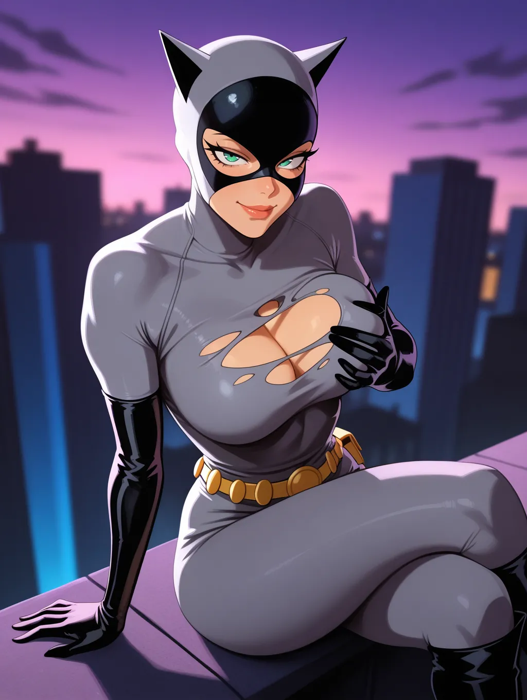 Catwoman | Batman: The Animated Series 😻 waifuinvoker ai generated page 6 full